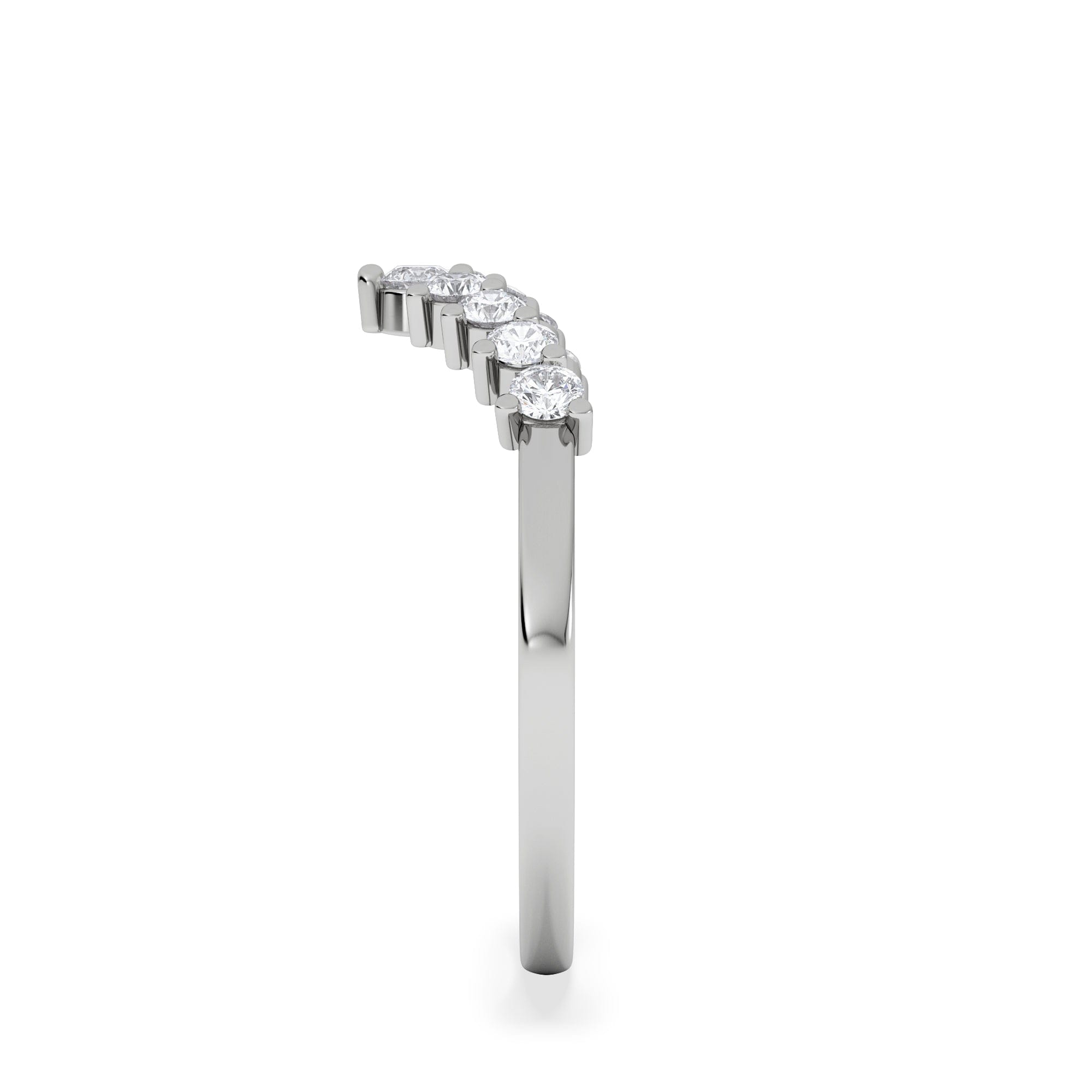 WISHBONE Starlit 0.30ct Lab Diamond Wishbone Ring H/Si Quality in 925 Sterling Silver