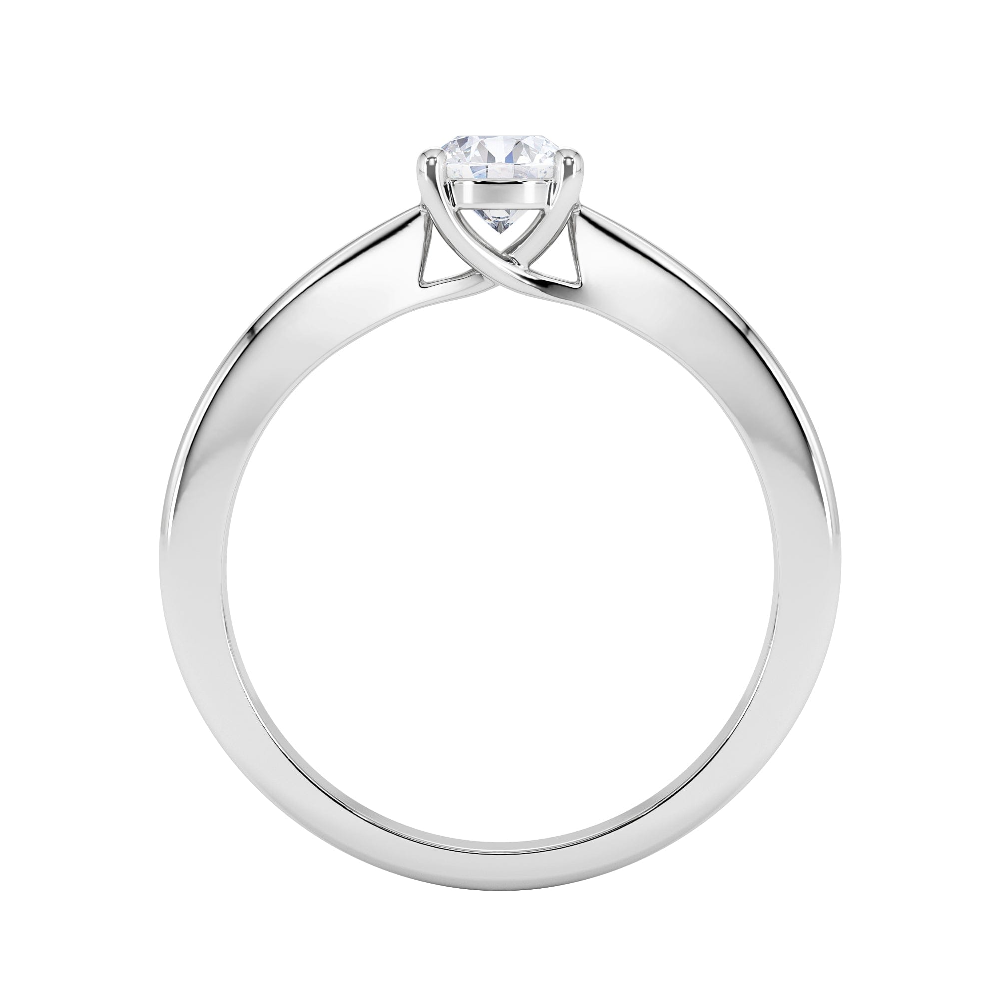 Diamond Naomi Lab Diamond Engagement Ring 0.50ct H/Si in 925 Silver