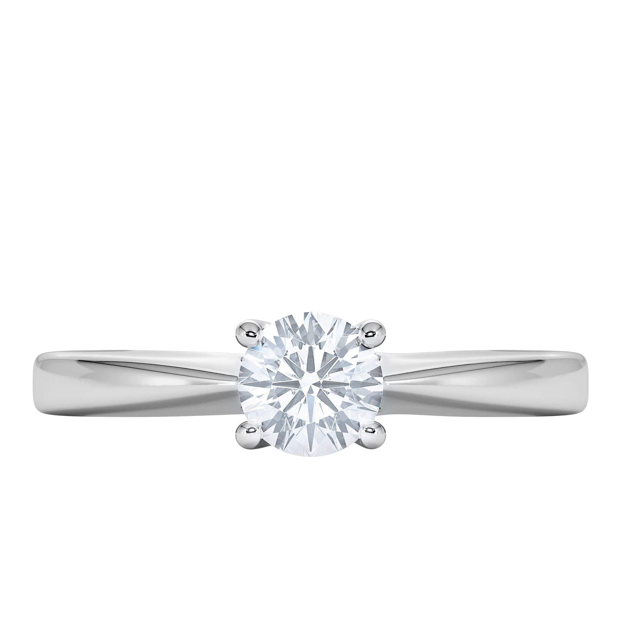 Diamond Naomi Lab Diamond Engagement Ring 0.50ct H/Si in 925 Silver