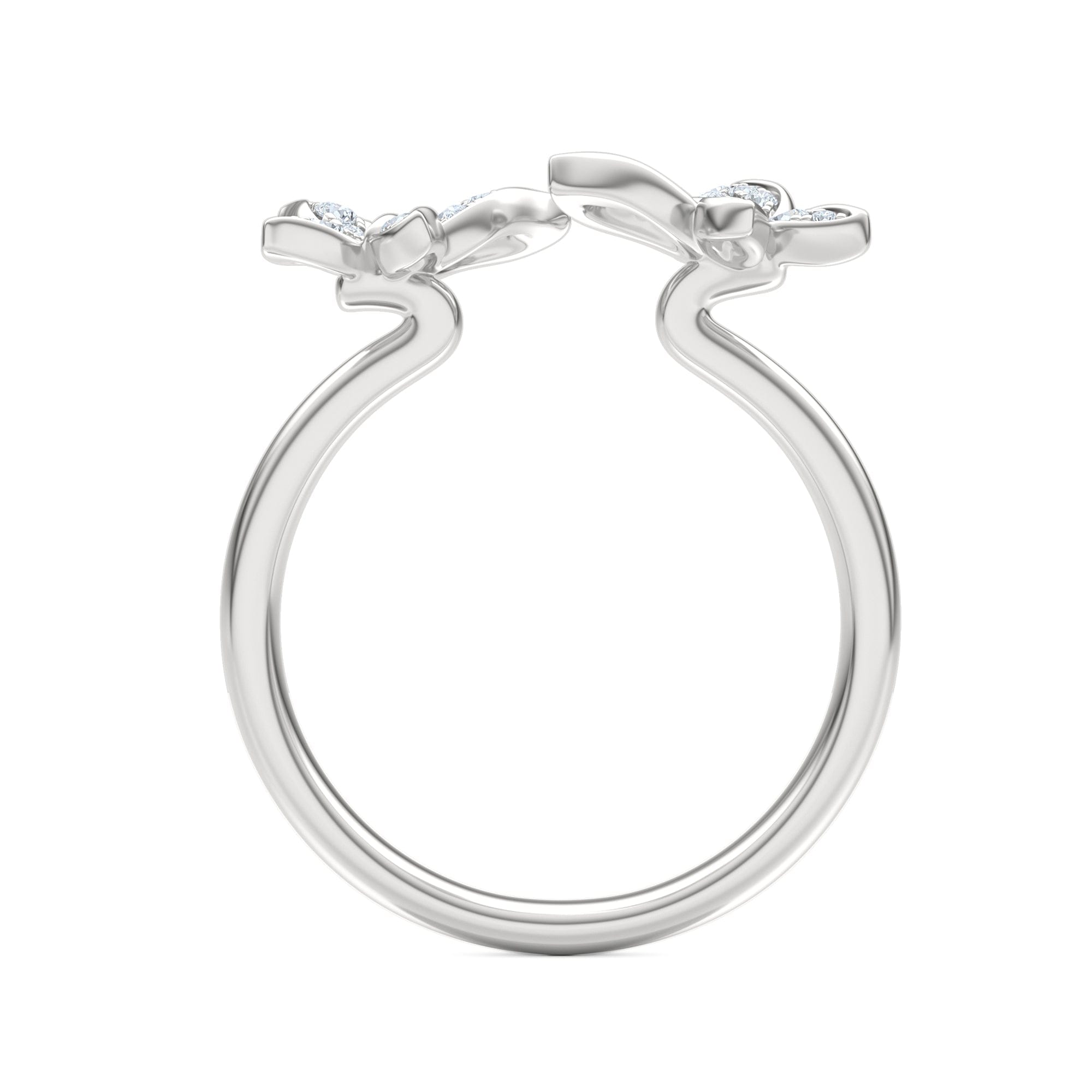 Diamond Papillon 0.20ct Lab Diamond Ring in Sterling Silver