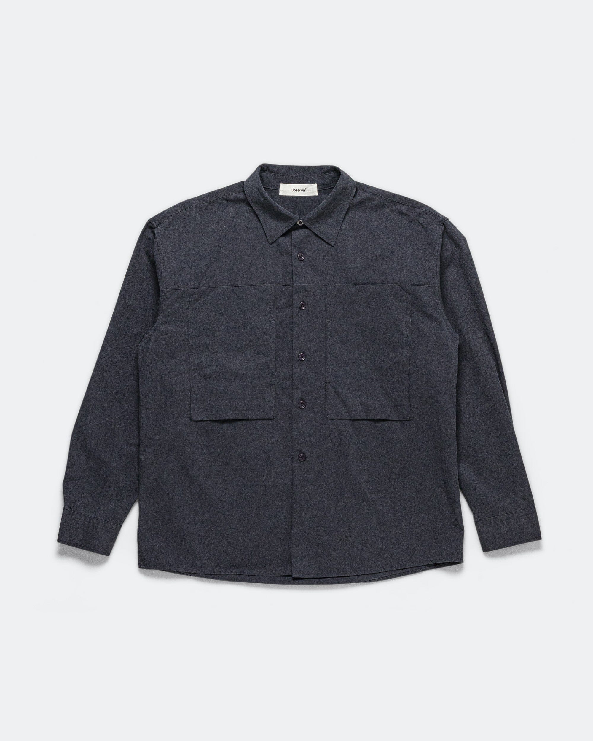 Observe Panel Pocket Shirt - Navy