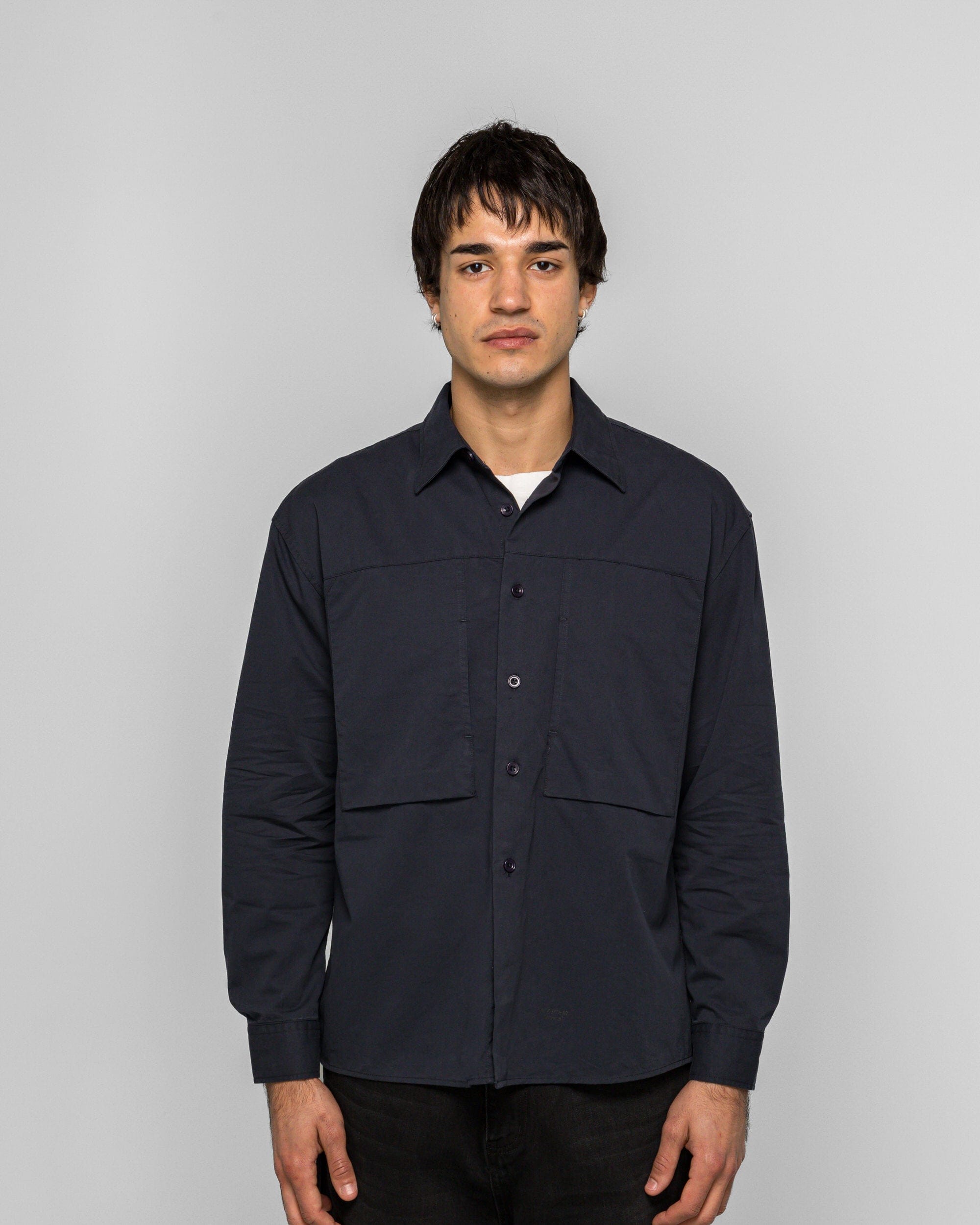 Observe Panel Pocket Shirt - Navy