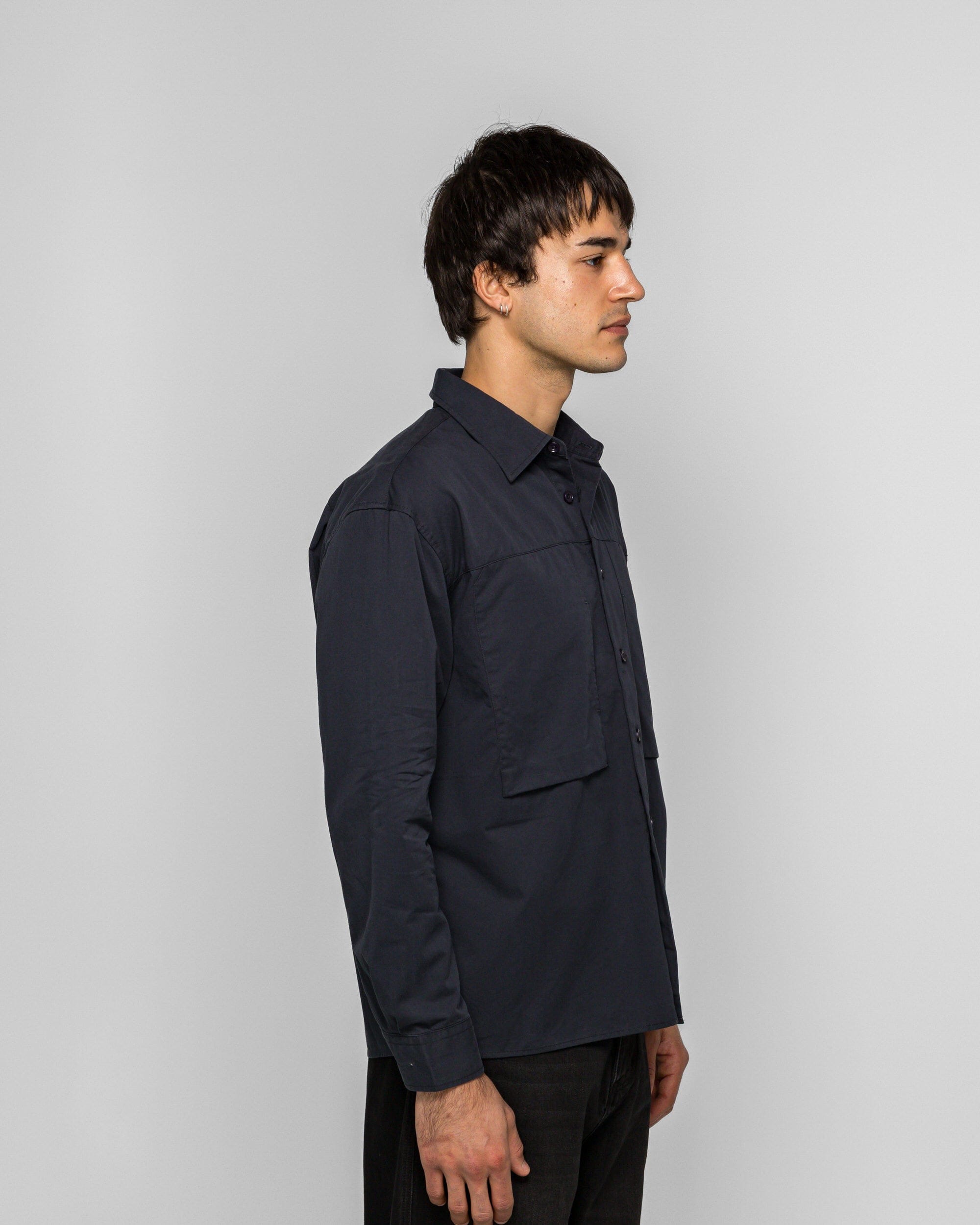 Observe Panel Pocket Shirt - Navy