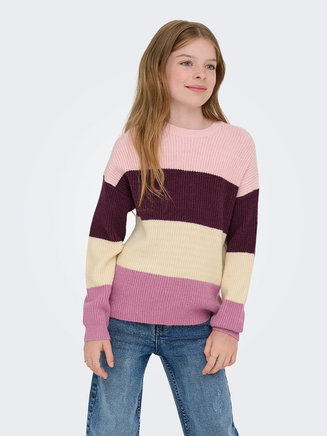 ONLY Kids' Sandy Stripe Knitted Jumper Multi