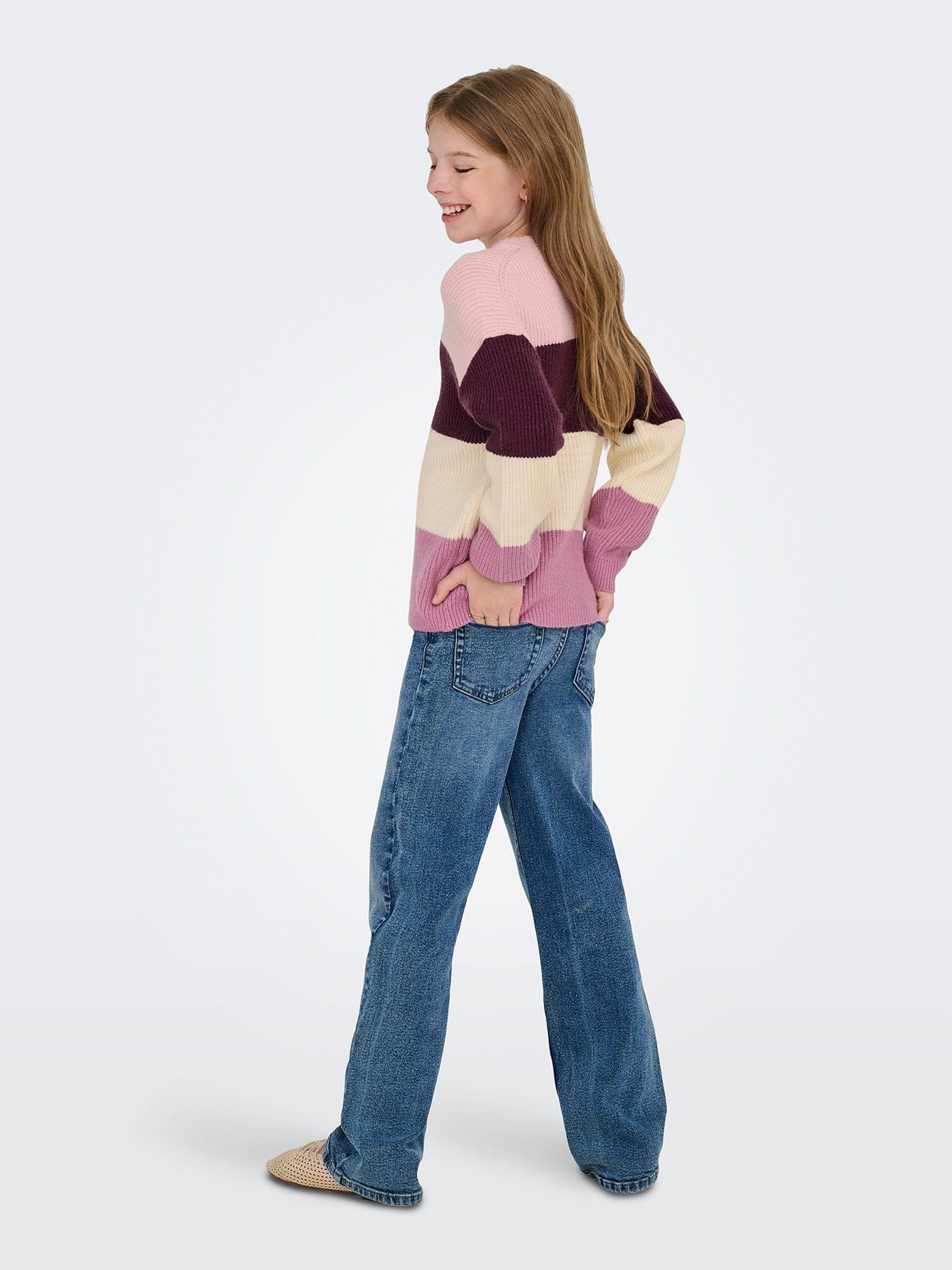 ONLY Kids' Sandy Stripe Knitted Jumper Multi