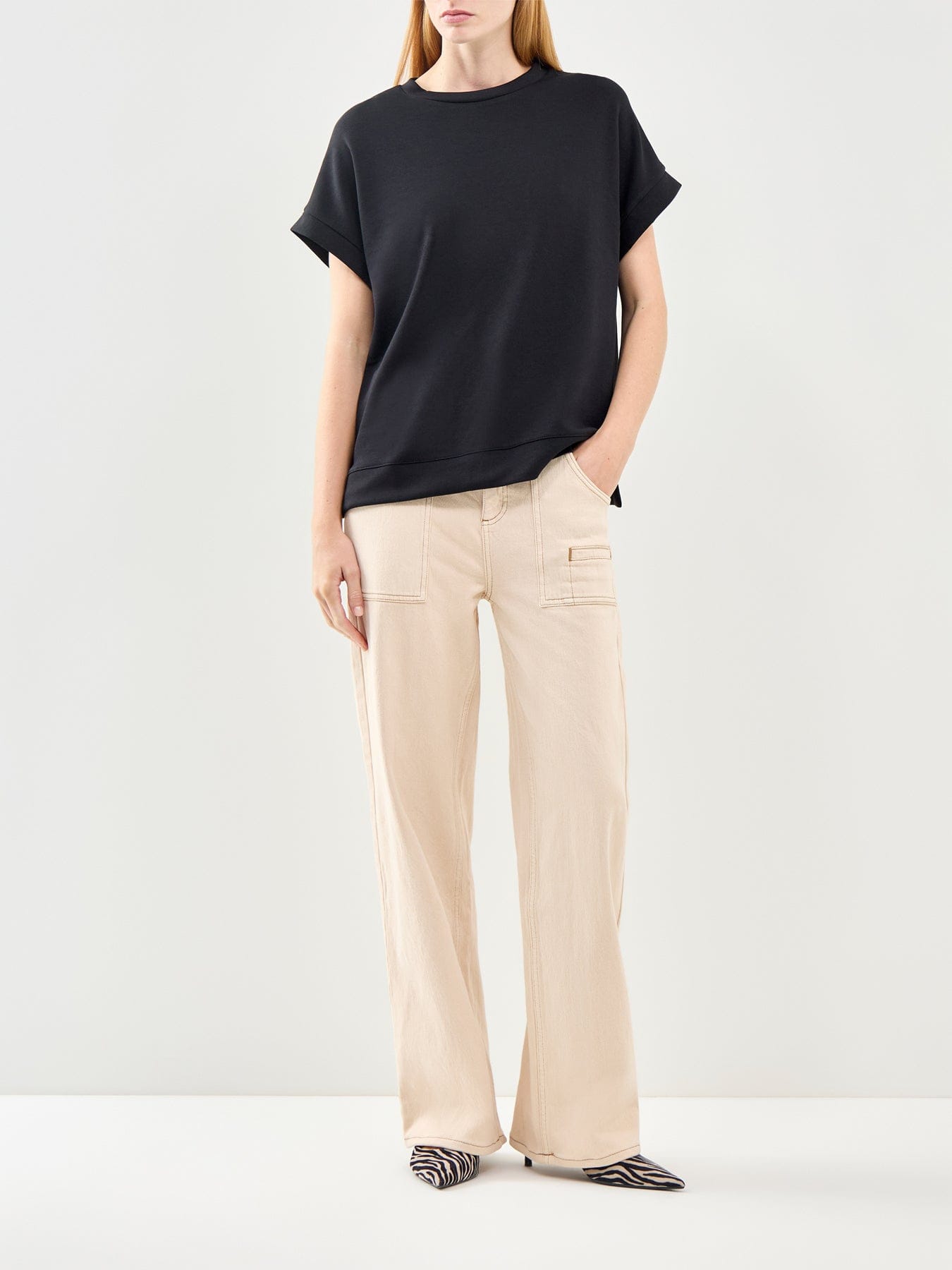 Soya Concept Banu Short Sleeve T - Shirt Black