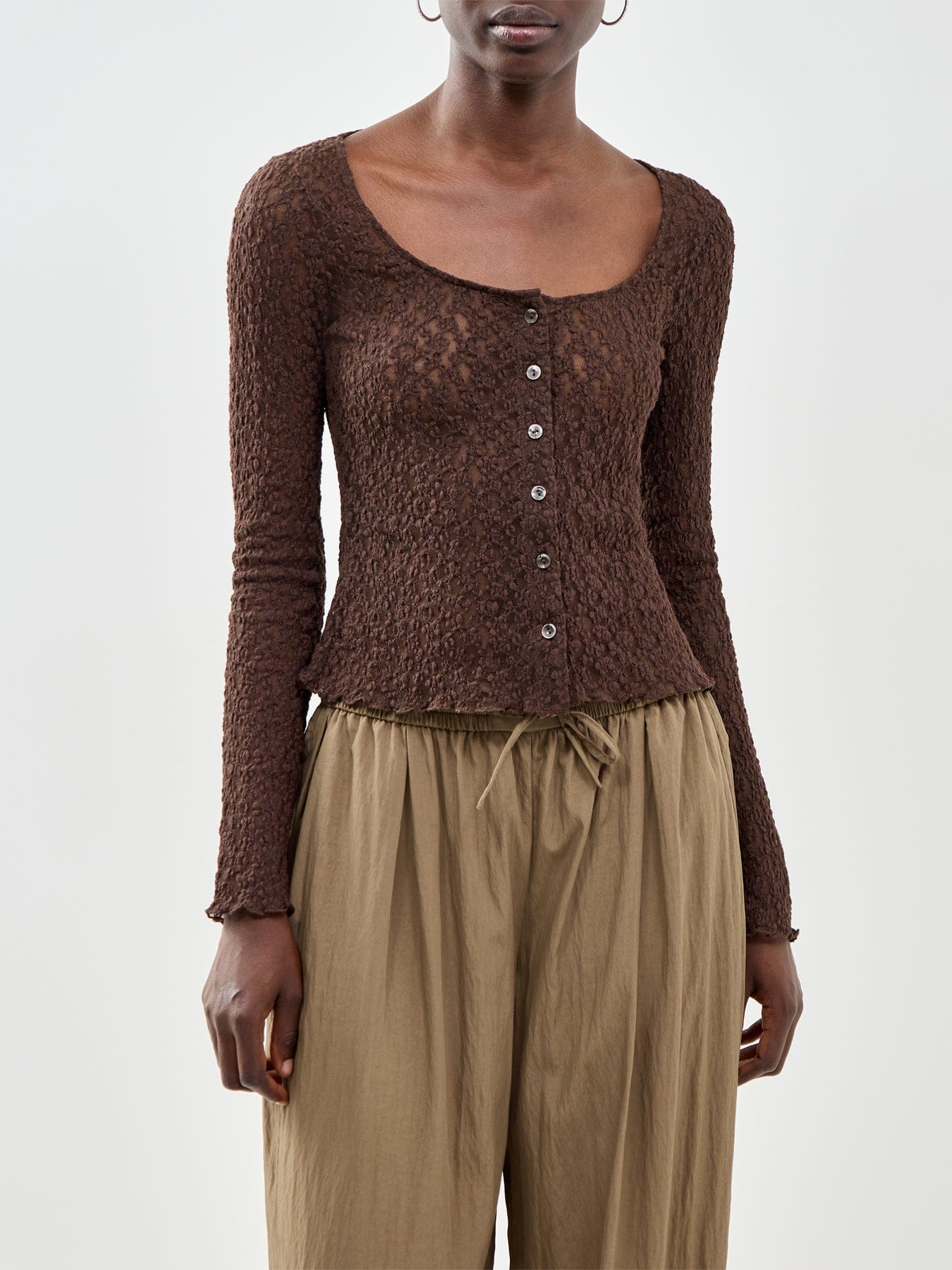 Nobody's Child All Over Lace Scoop Neck Cardigan