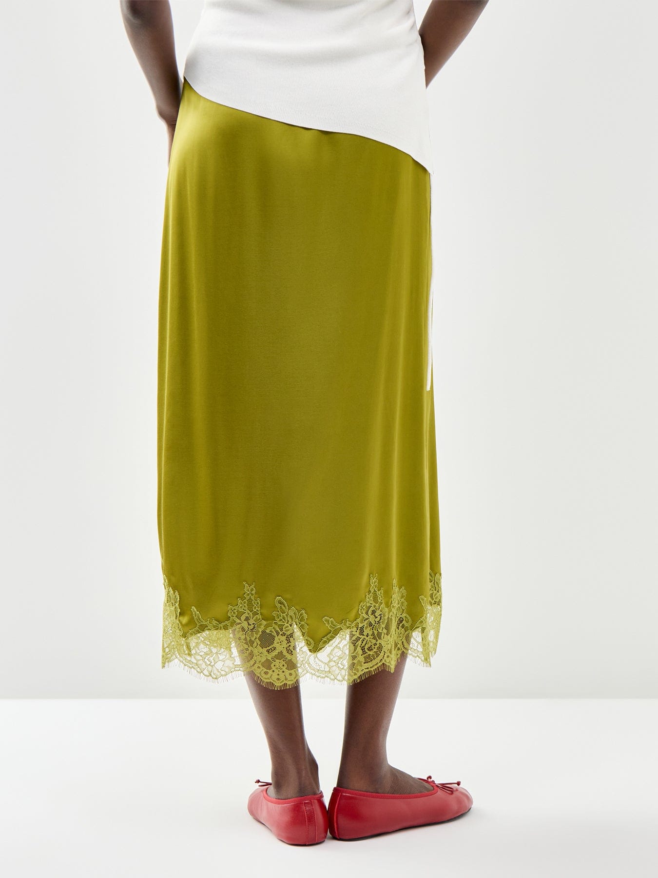 Nobody's Child Halo Midi Skirt Green