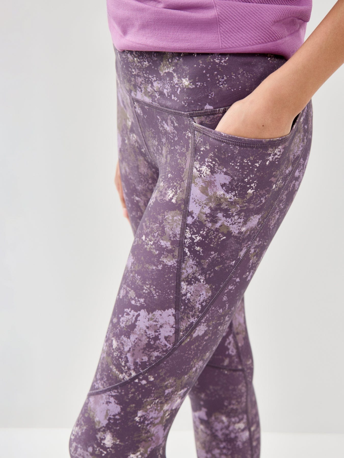 Sweaty Betty Power Cropped Workout Leggings Purple