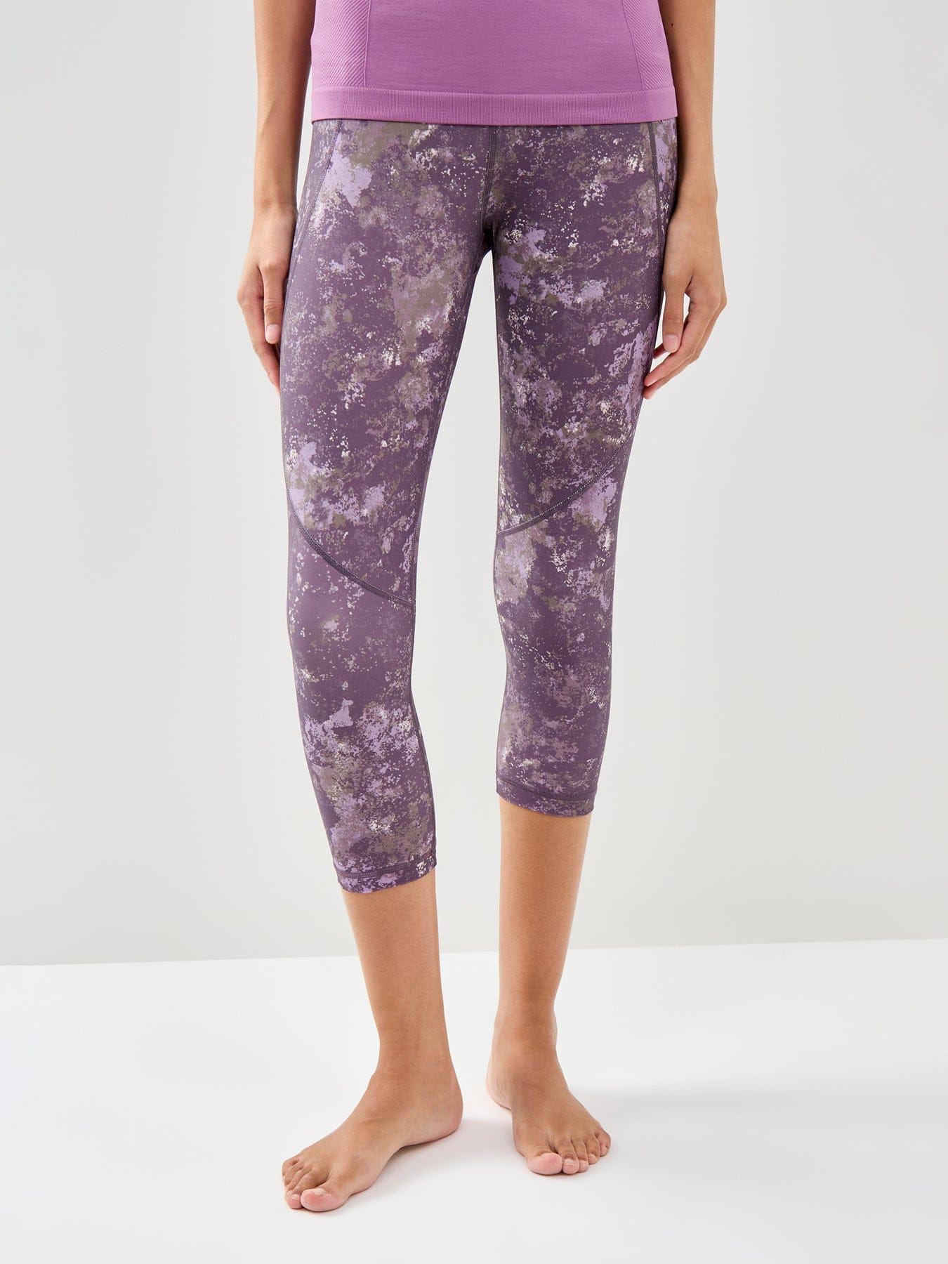 Sweaty Betty Power Cropped Workout Leggings Purple