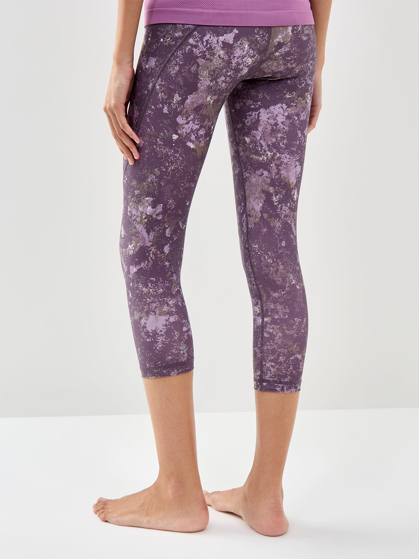 Sweaty Betty Power Cropped Workout Leggings Purple
