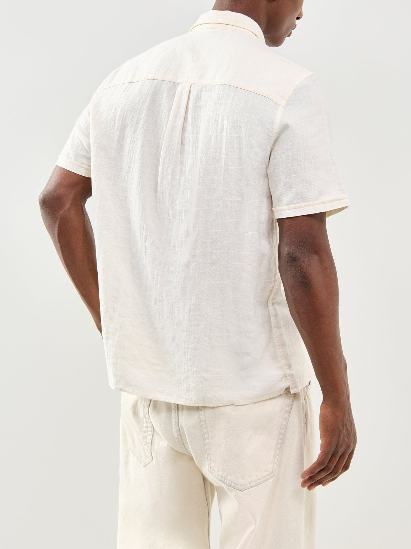 Barbour Lifestyle Kingswood Ripstop Short Sleeve Summer Shirt White