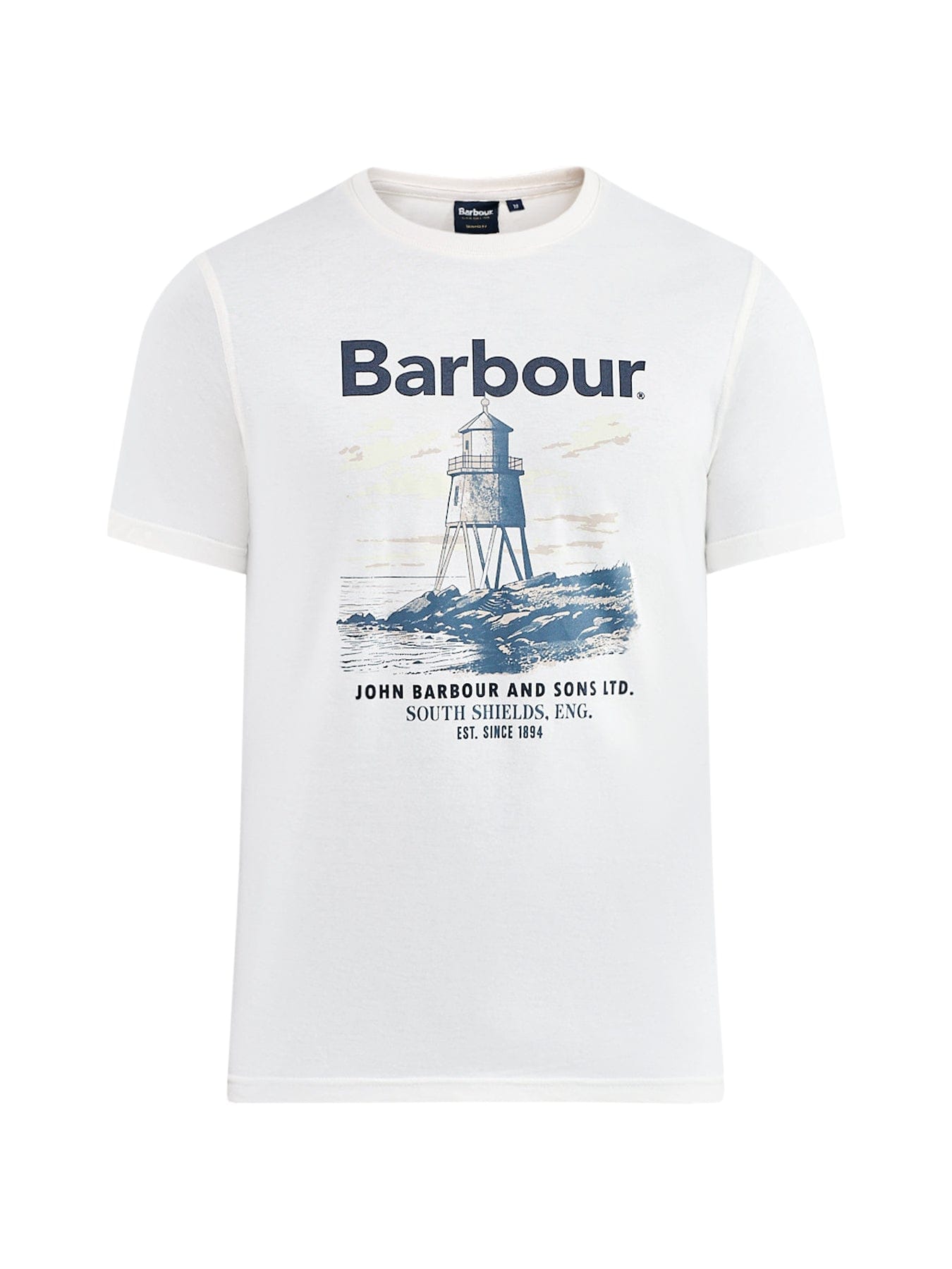 Barbour Lifestyle Harbourside Graphic Tailored T - Shirt White