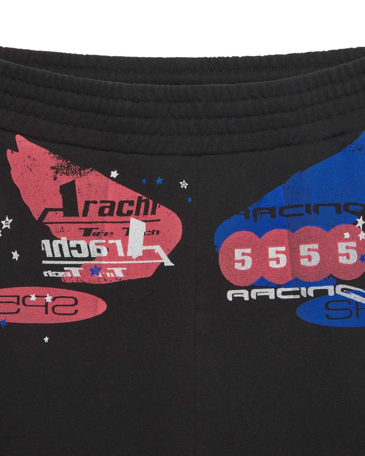 Sp5der Worldwide Sp5der Tire Tech Sweatshorts Black