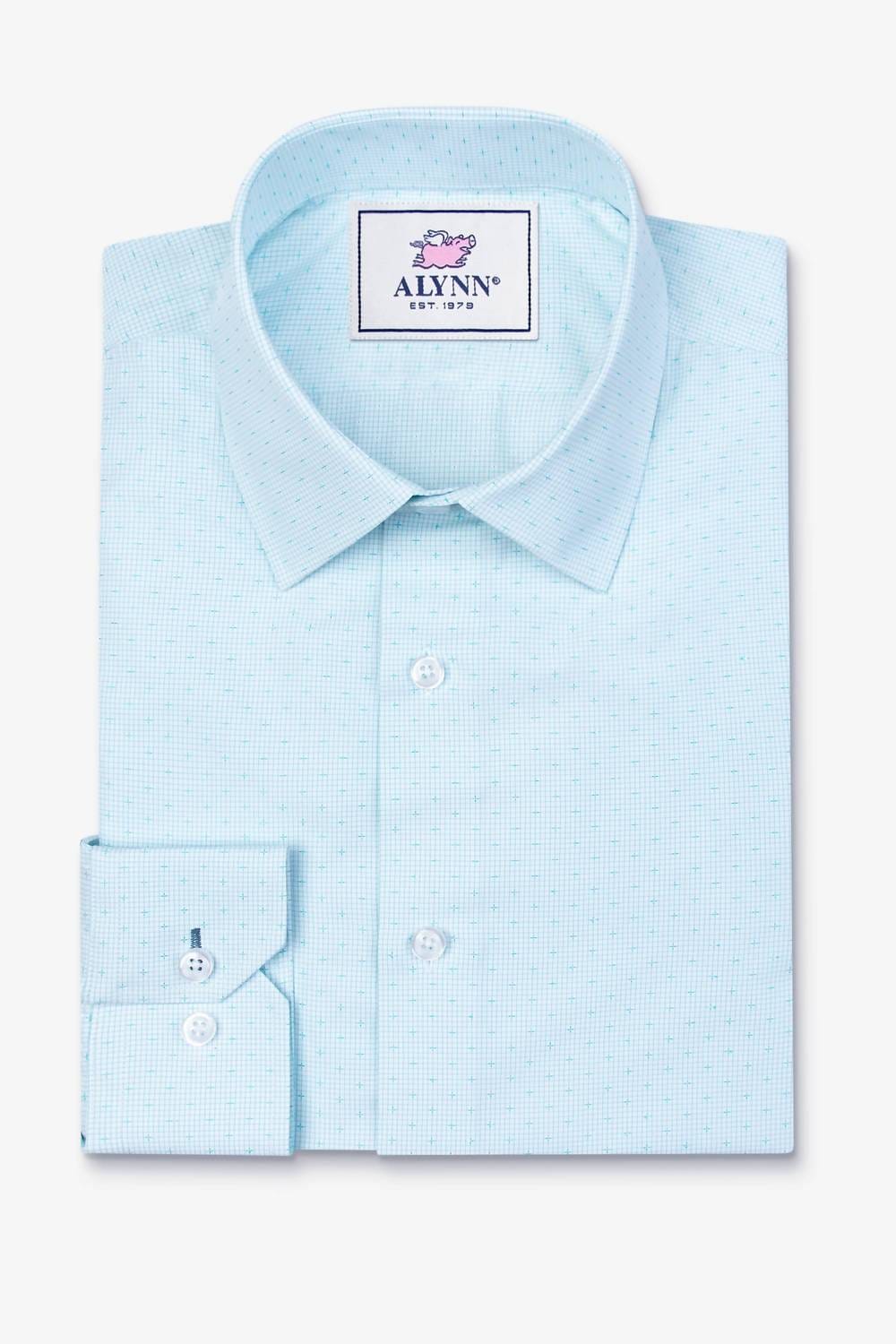 Classic Evan Classic Fit Dress Shirt In Aqua Blue