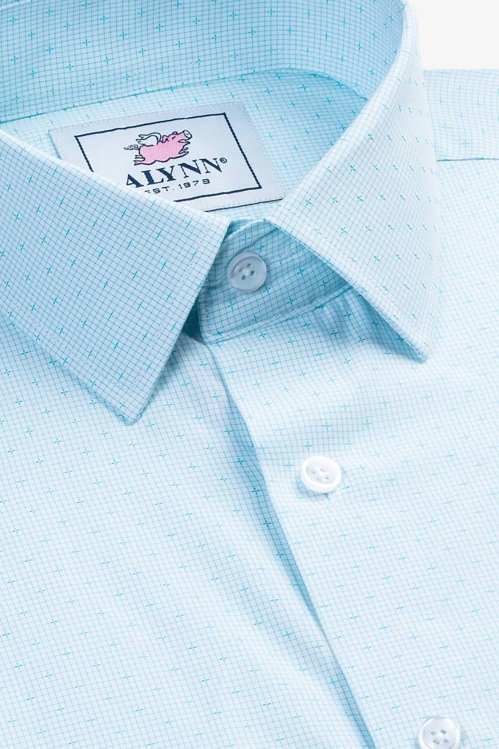 Classic Evan Classic Fit Dress Shirt In Aqua Blue