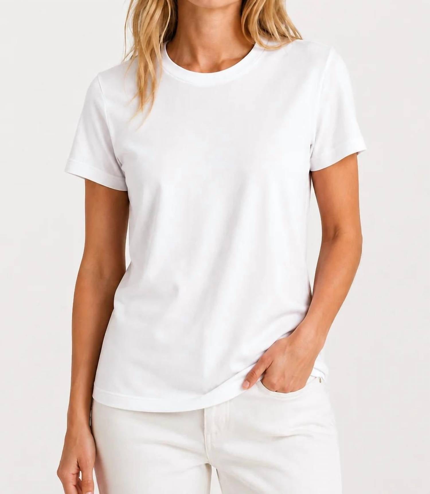 WHITE* Women's Supersoft Crew Neck T-Shirt 2 - Pack In Black/white