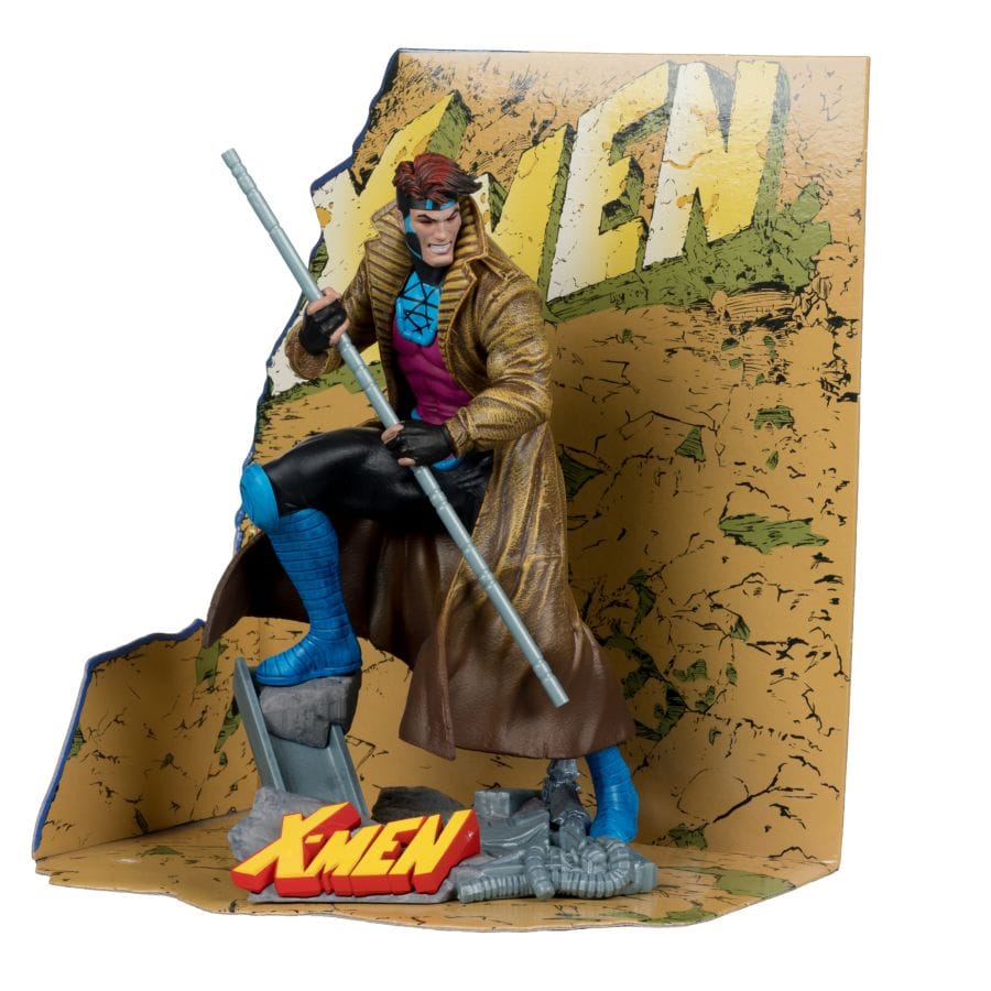 Mcfarlane Toys Marvel Comics - Gambit (X - Men 1) 1:10 Scale Collectible Figure with Scene
