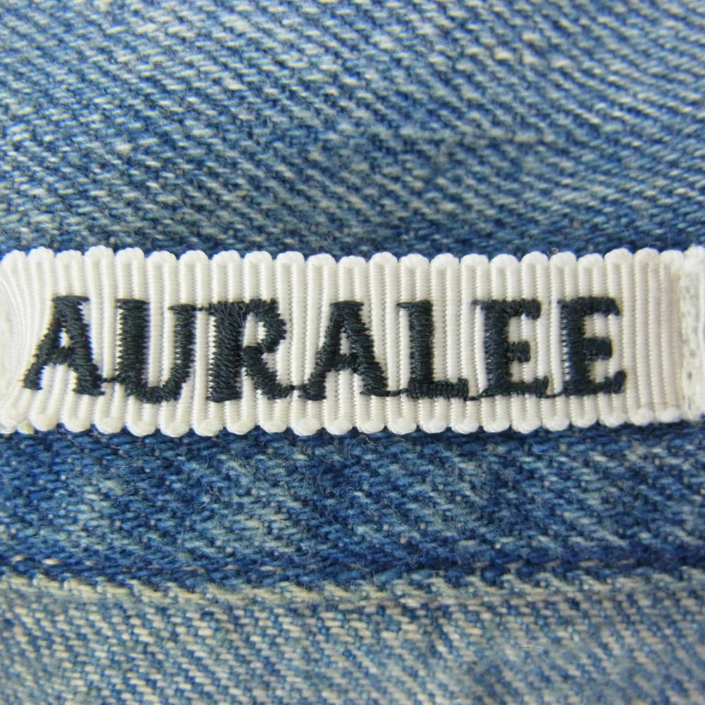 Auralee [4] AURALEE SELVEDGE FADED LIGHT DENIM BLOUSON JACKET