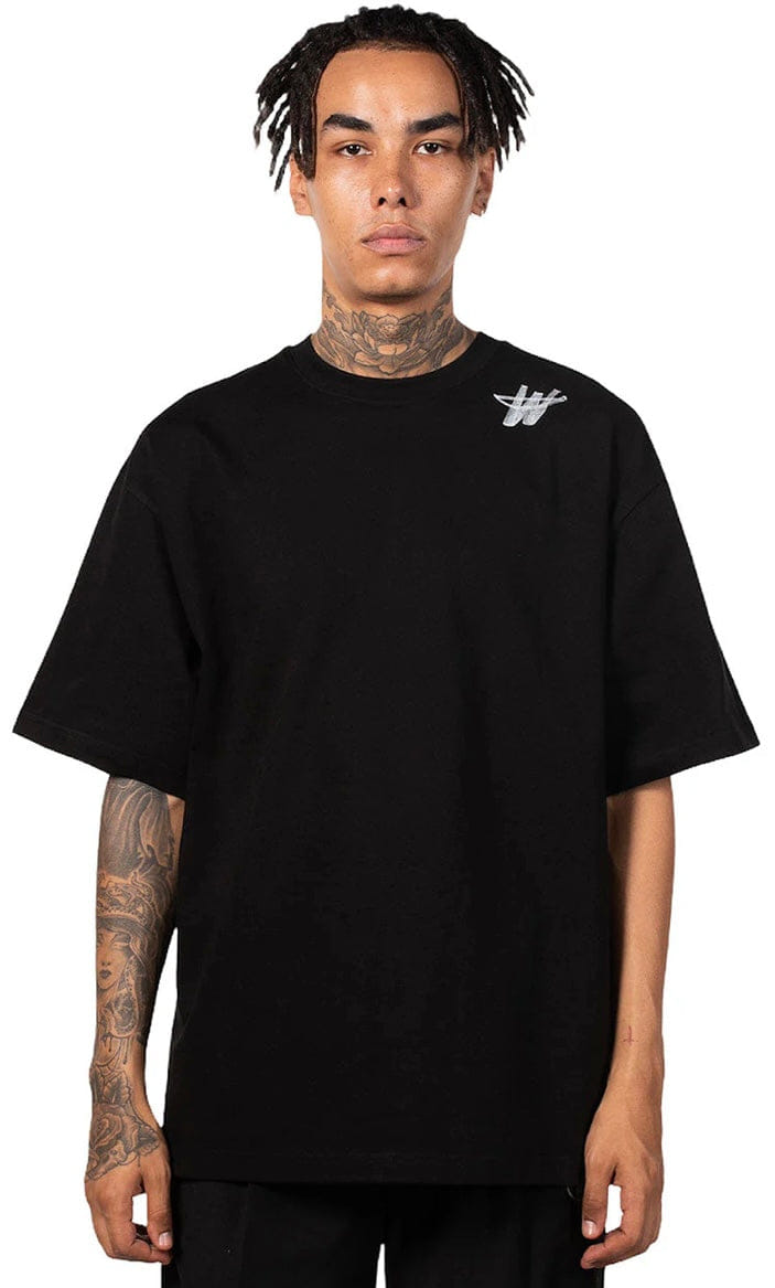 We11done Cotton WD Logo T - Shirt Black