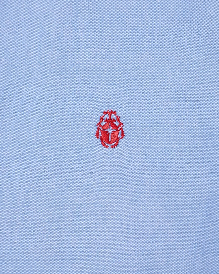 Edwin Big Ox - Shirt LS Oxford - Blue