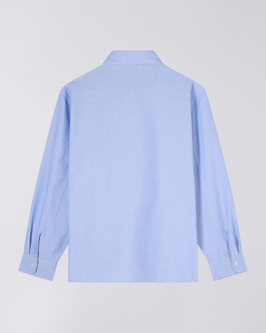 Edwin Big Ox - Shirt LS Oxford - Blue