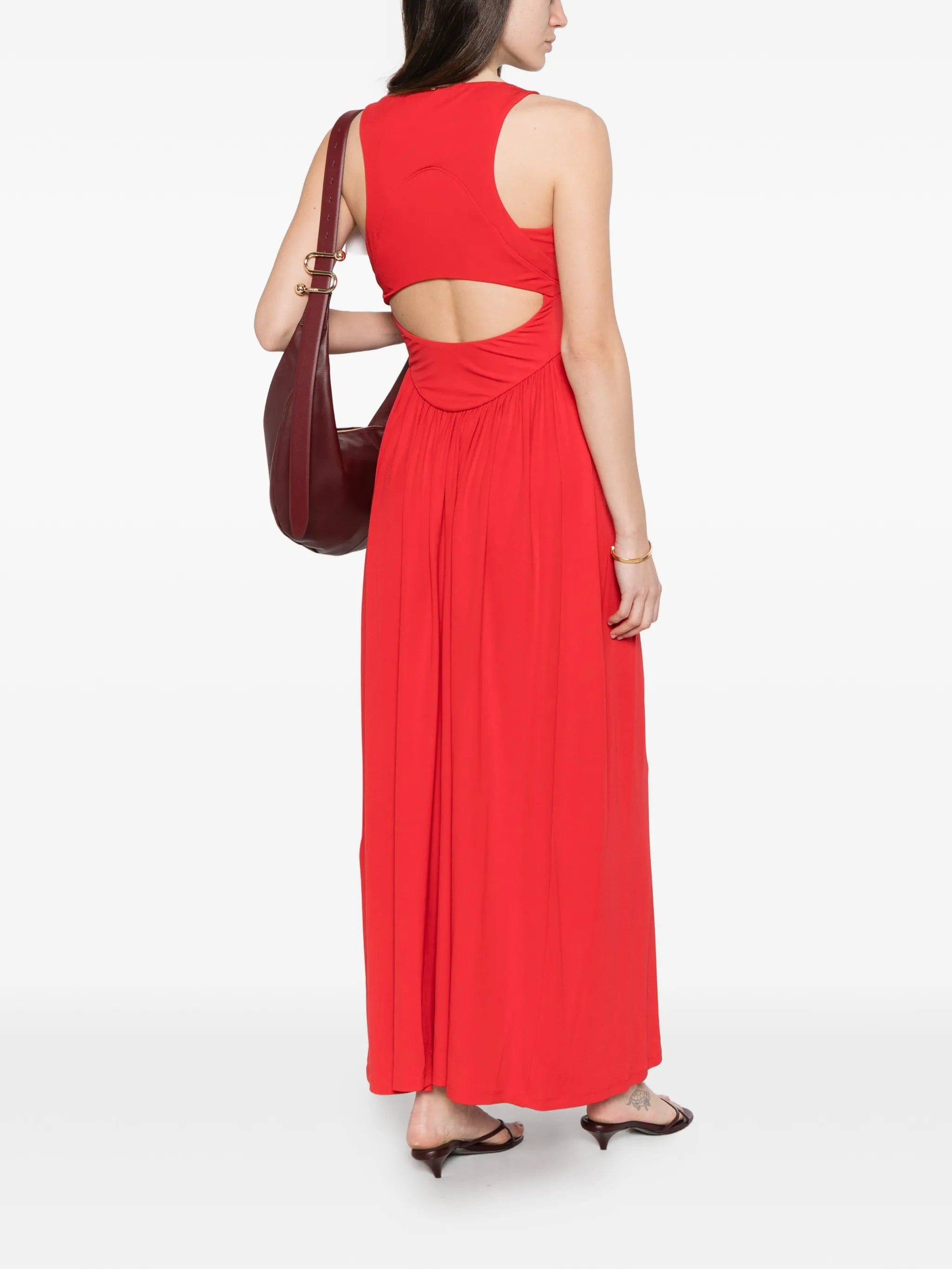 Sportmax Panino scoop - neck maxi dress