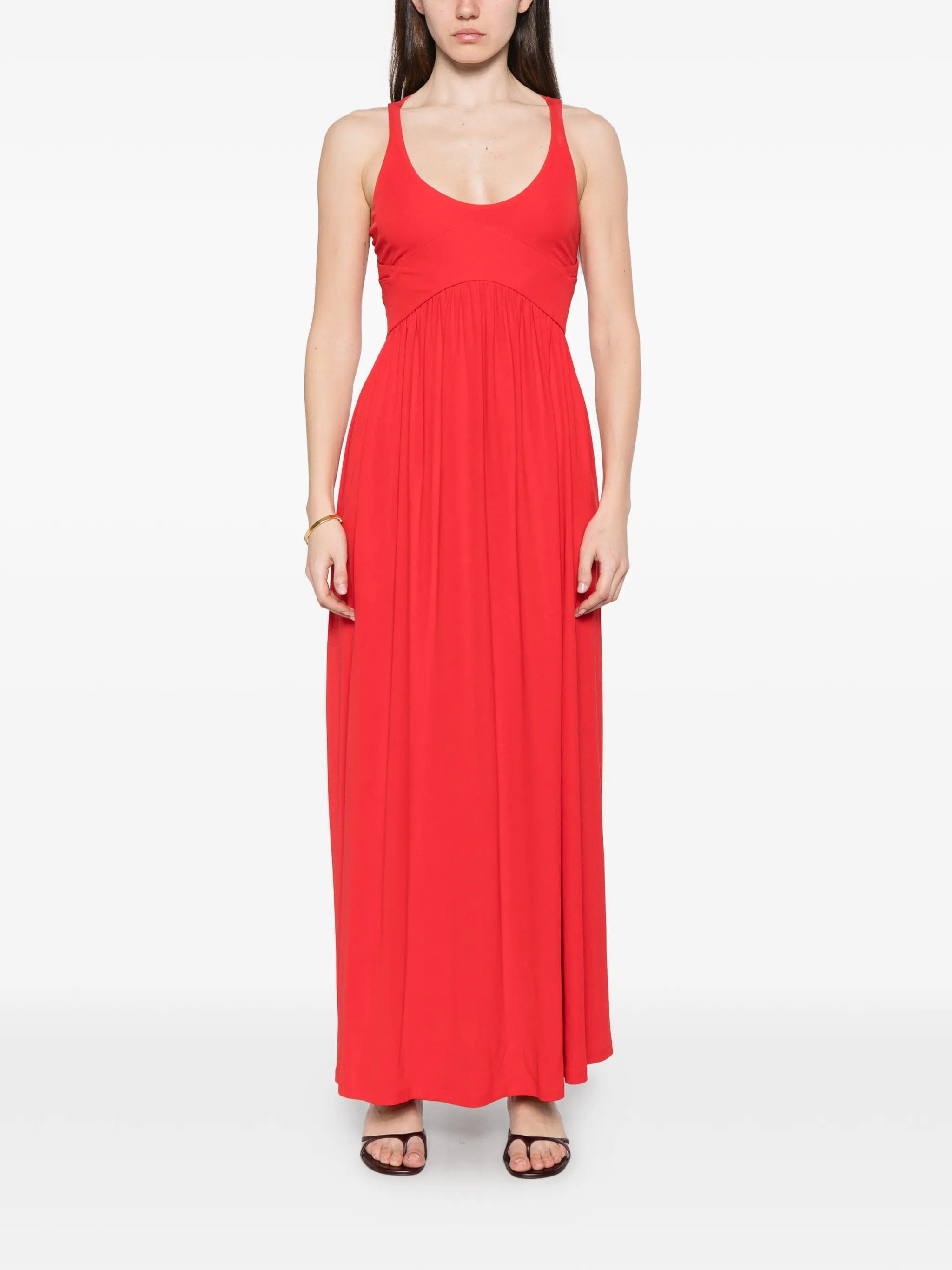 Sportmax Panino scoop - neck maxi dress