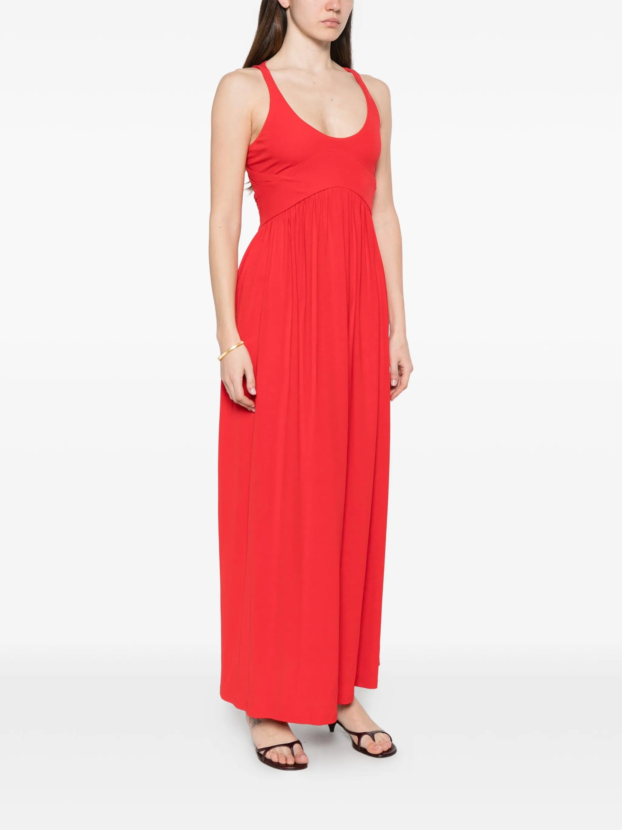 Sportmax Panino scoop - neck maxi dress