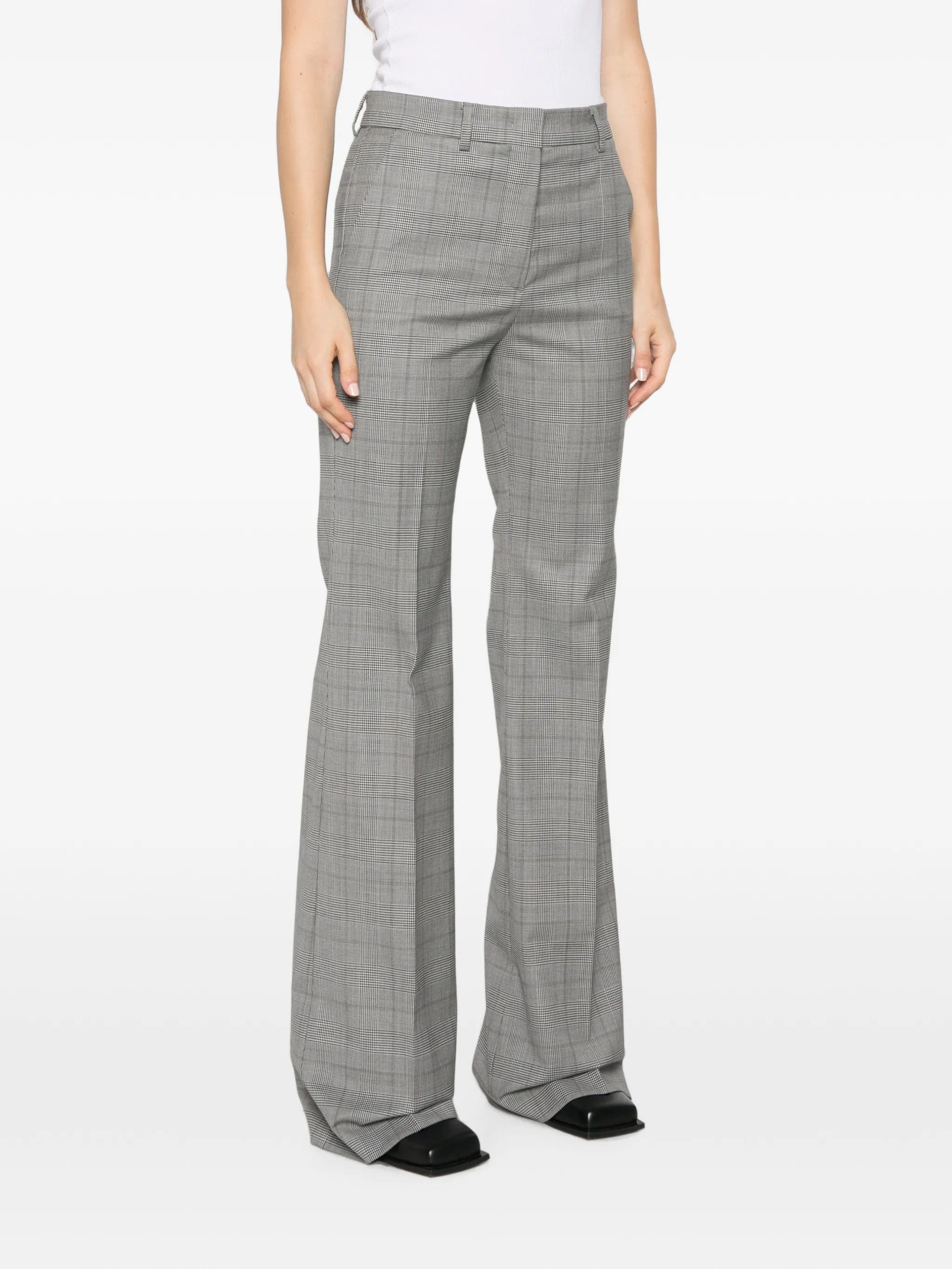 Sportmax Spxanfora Prince of Wales check trousers