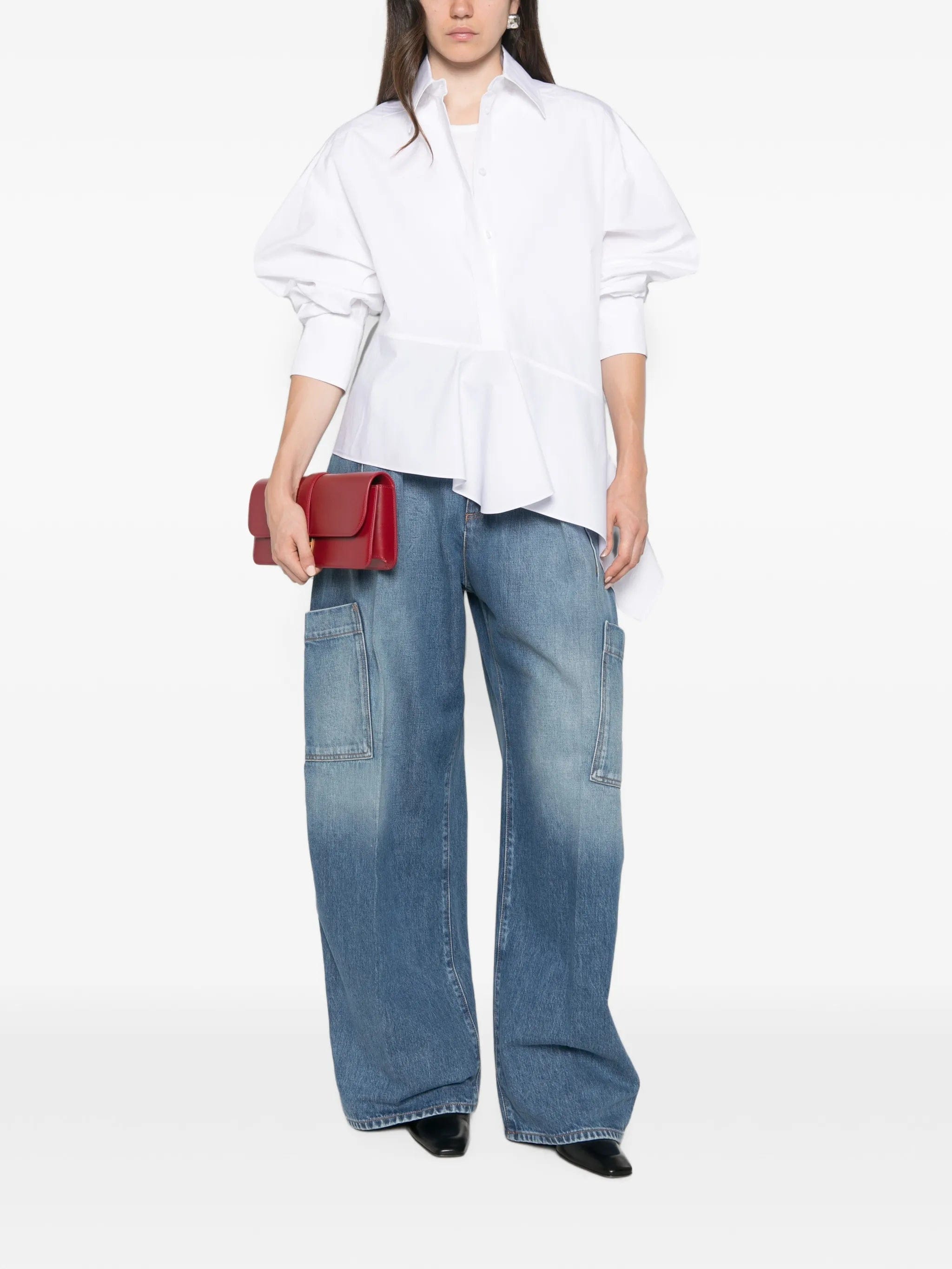 Sportmax pleated - detail cargo jeans