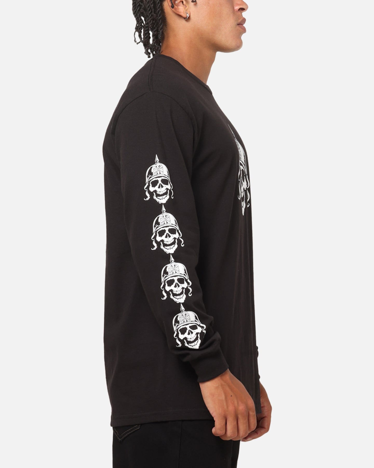 WEST COAST Choppers Skulls Long Sleeve T - Shirt Black