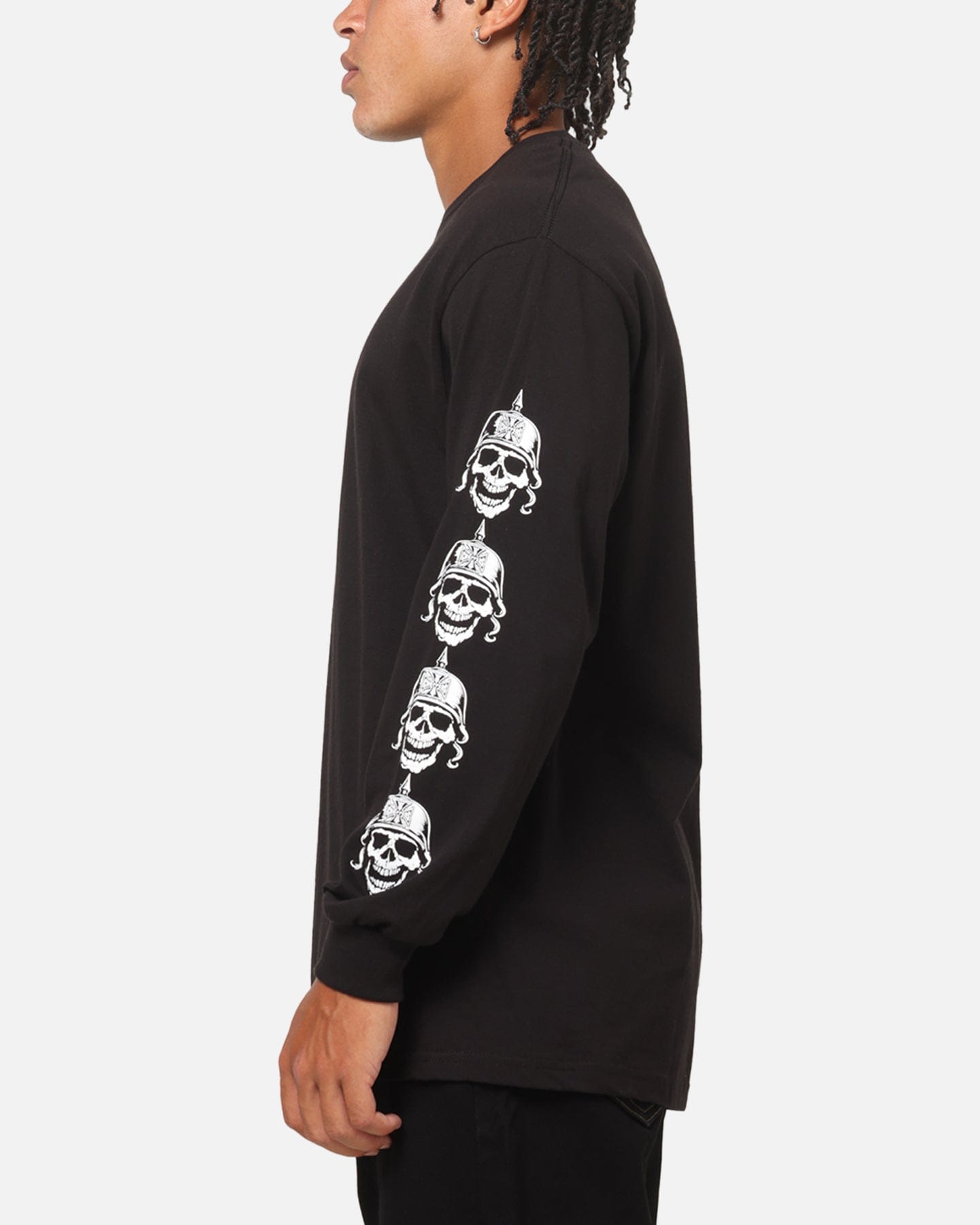WEST COAST Choppers Skulls Long Sleeve T - Shirt Black