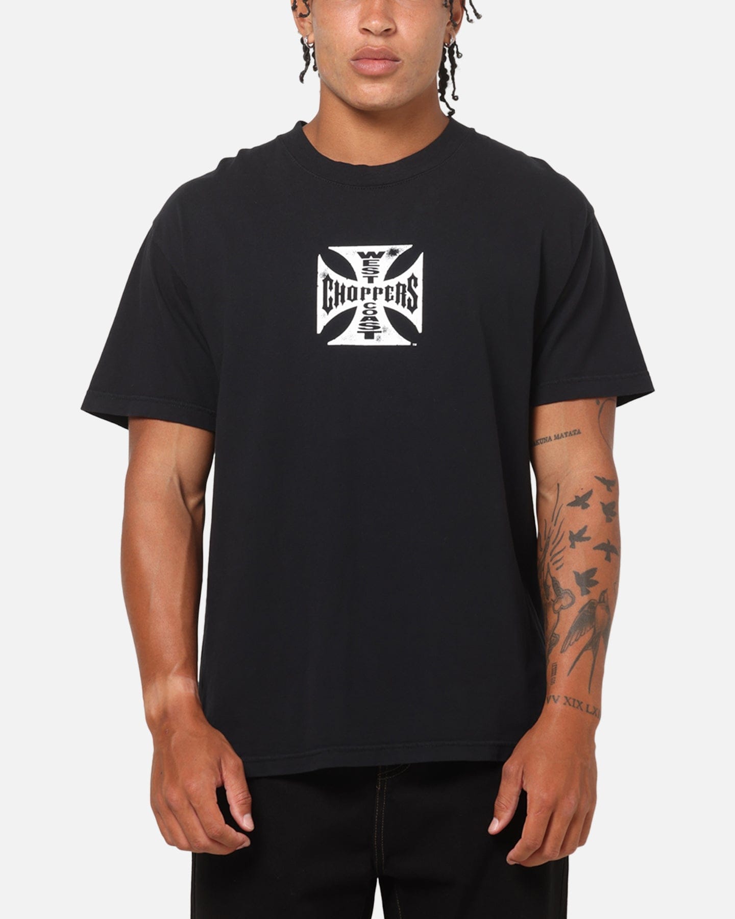 WEST COAST Choppers Raid T - Shirt Black Vintage