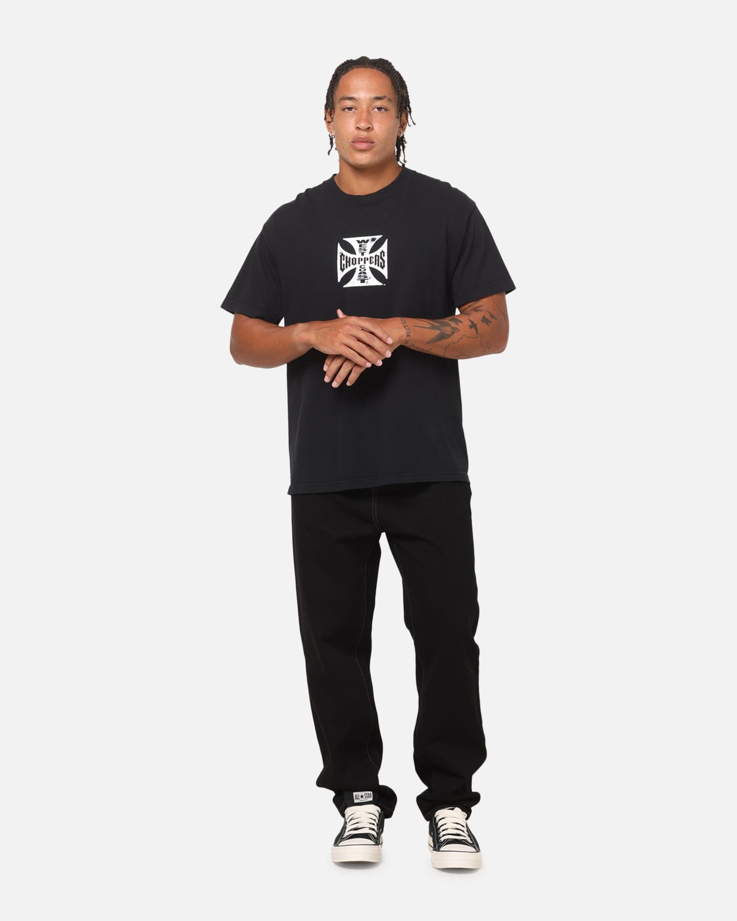 WEST COAST Choppers Raid T - Shirt Black Vintage