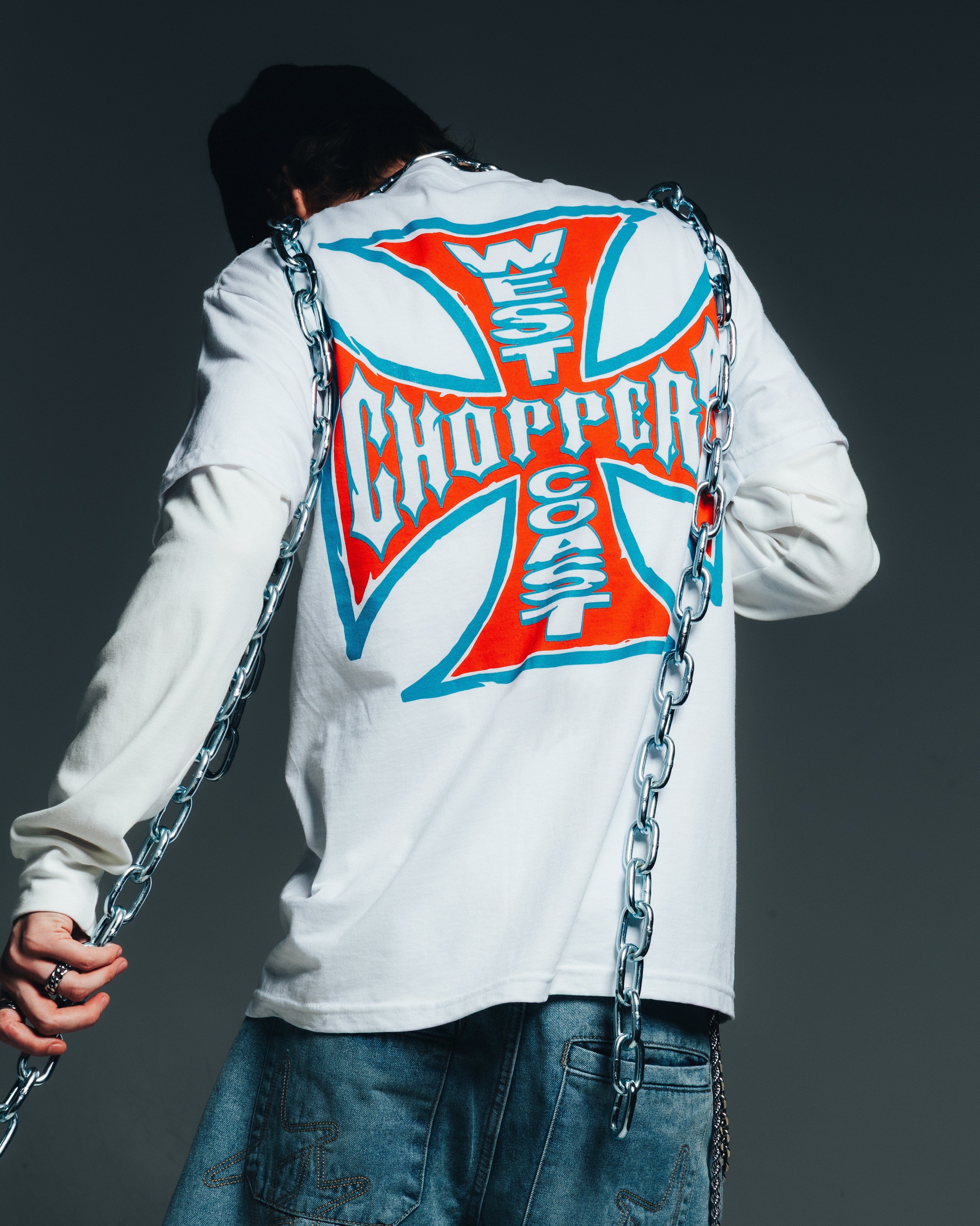 WEST COAST Choppers 80's Chiseled Logo T - Shirt White