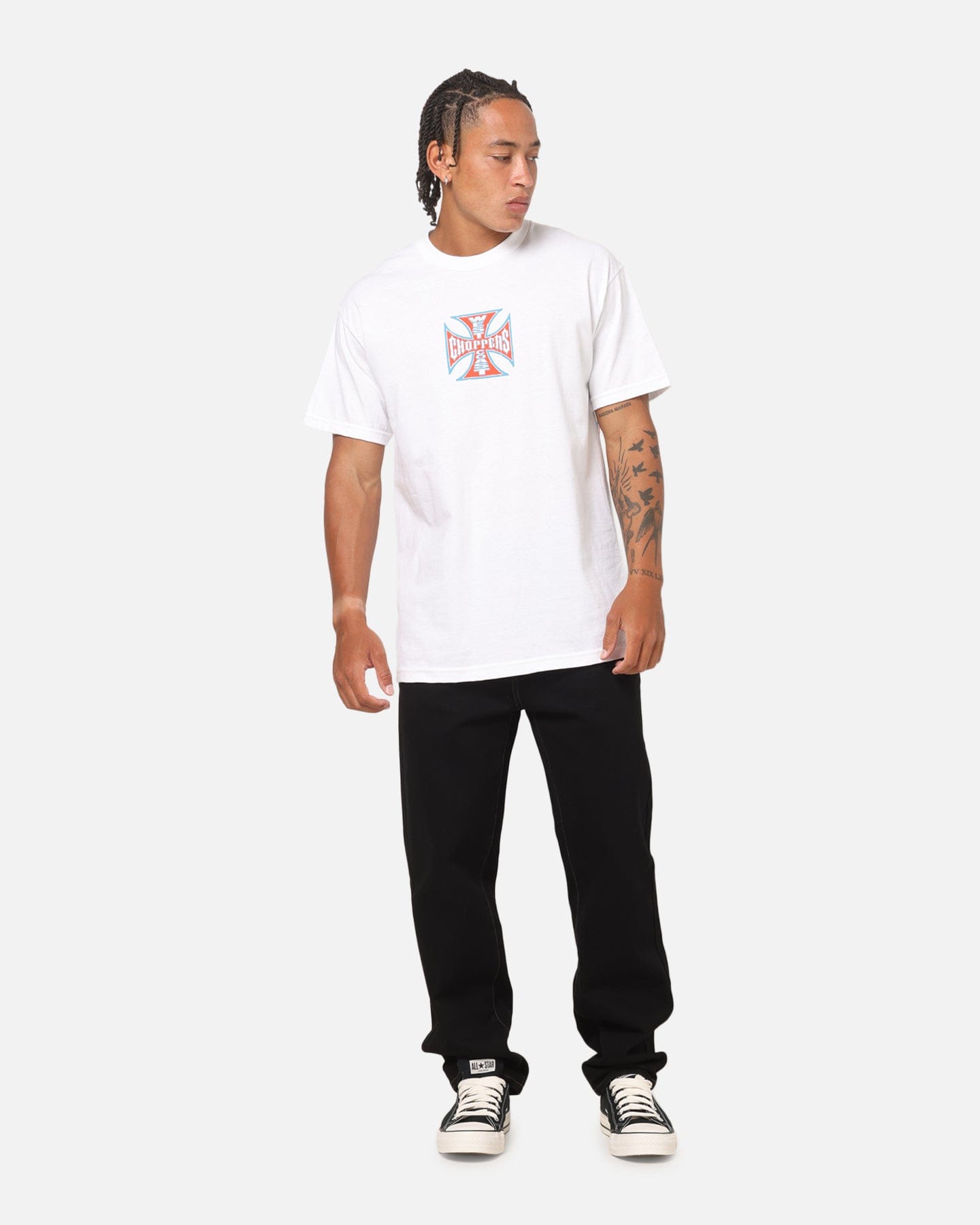 WEST COAST Choppers 80's Chiseled Logo T - Shirt White
