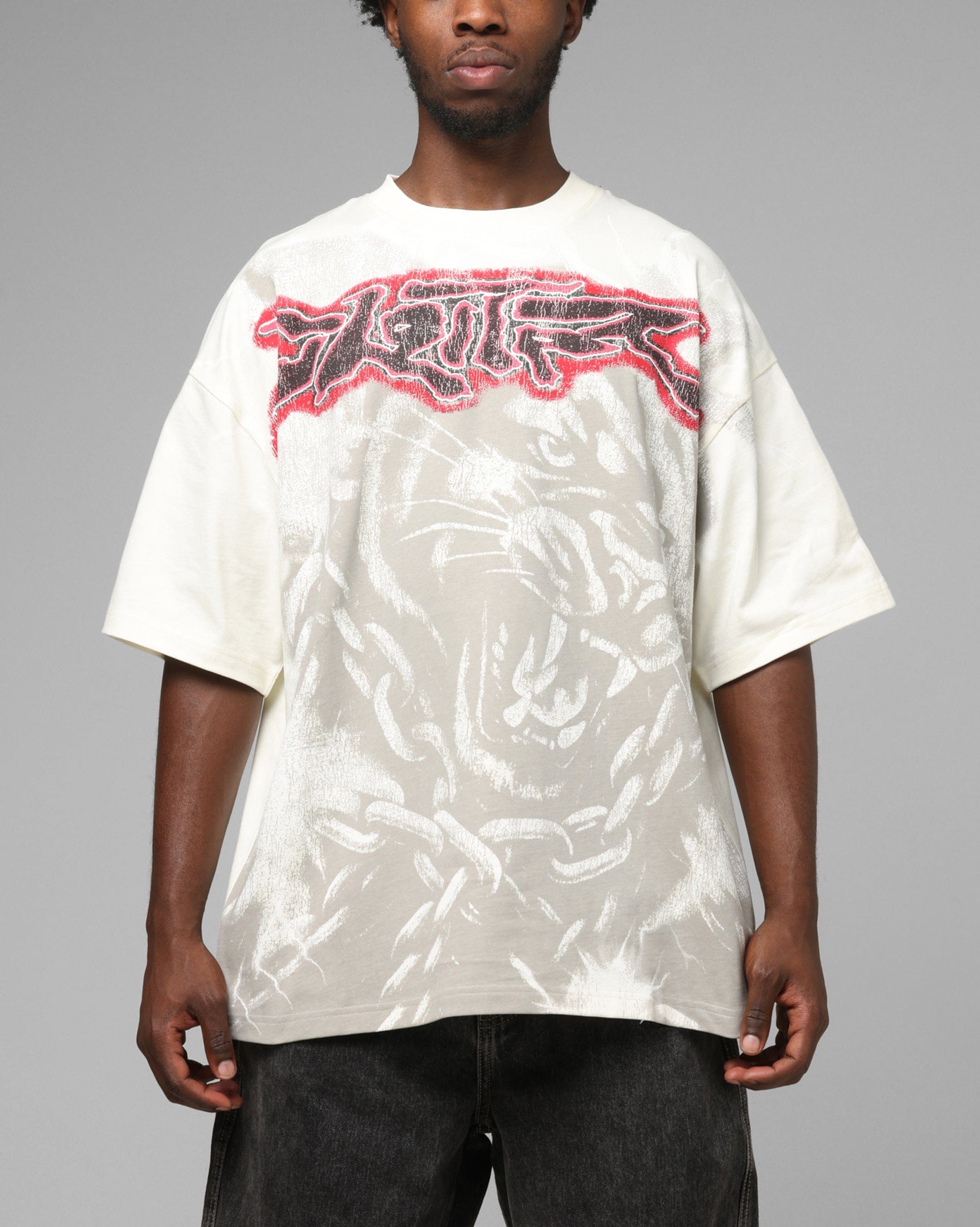 Loiter Airbrush Panther T - Shirt White
