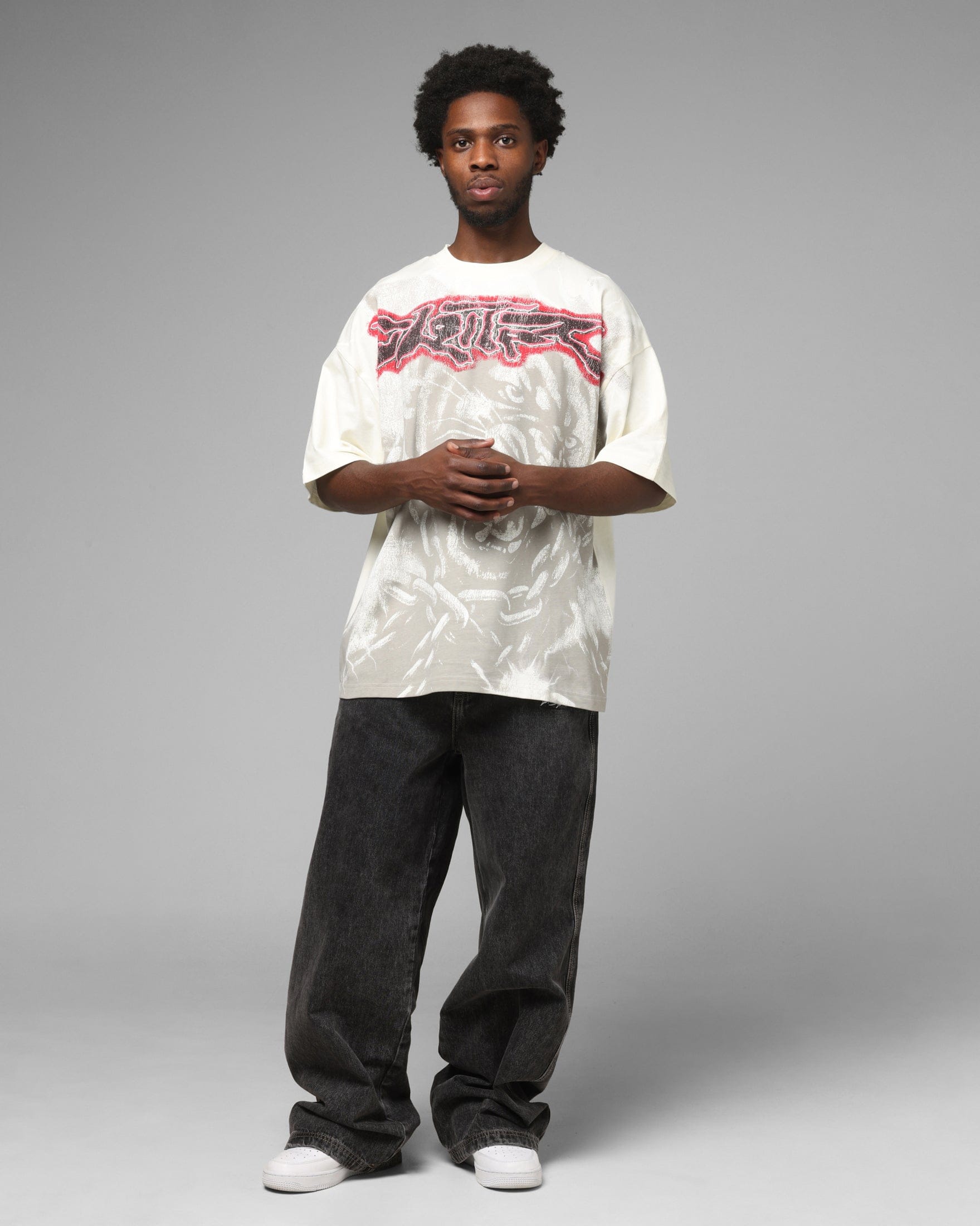 Loiter Airbrush Panther T - Shirt White