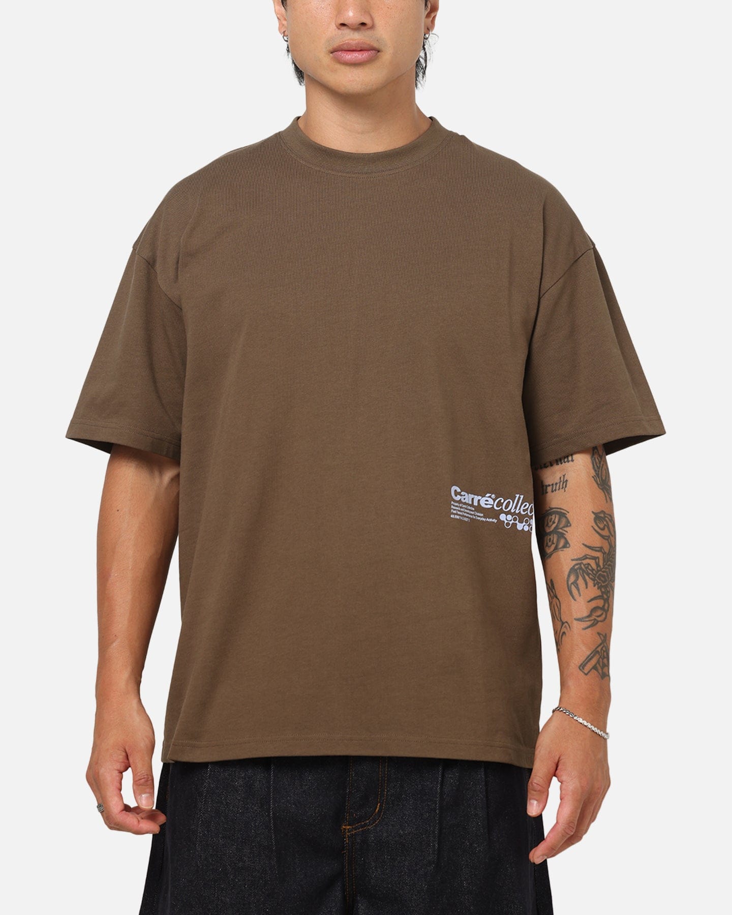 Carre Research T - Shirt Brown