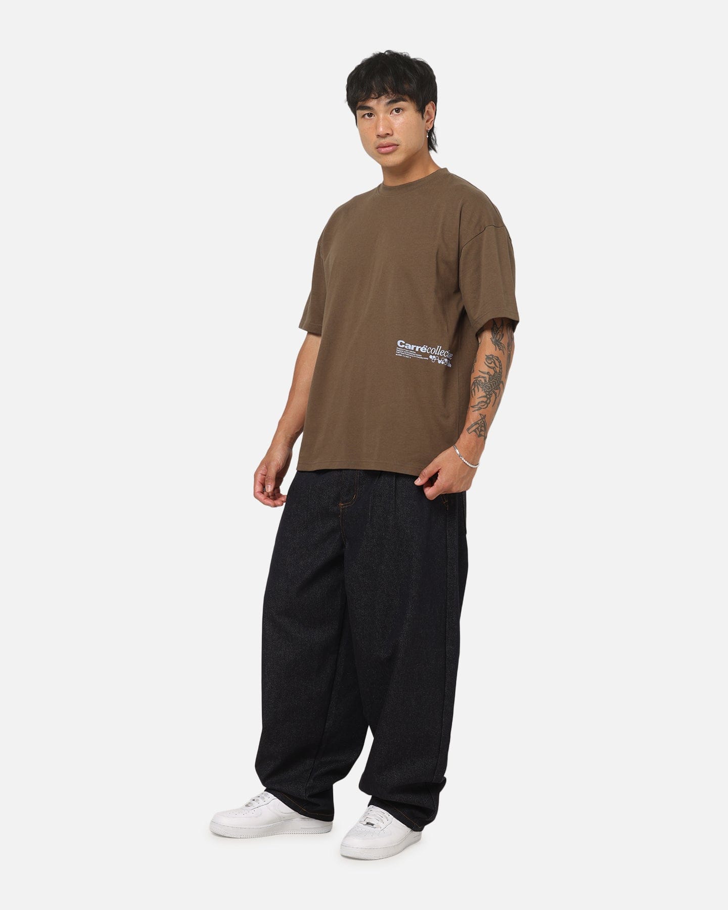 Carre Research T - Shirt Brown