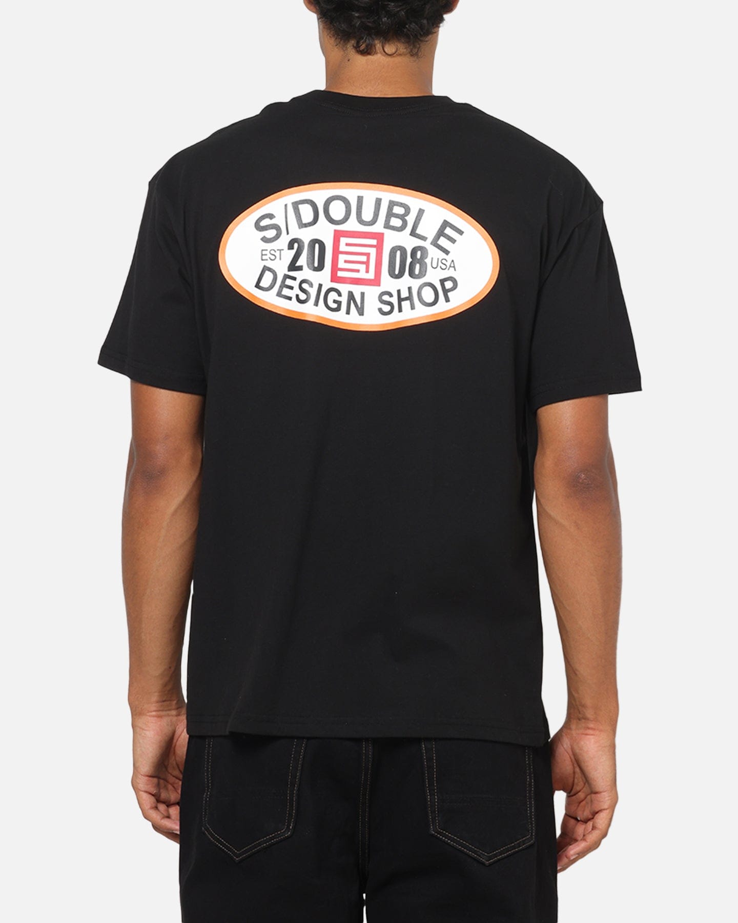 S Double Oval T - Shirt Black