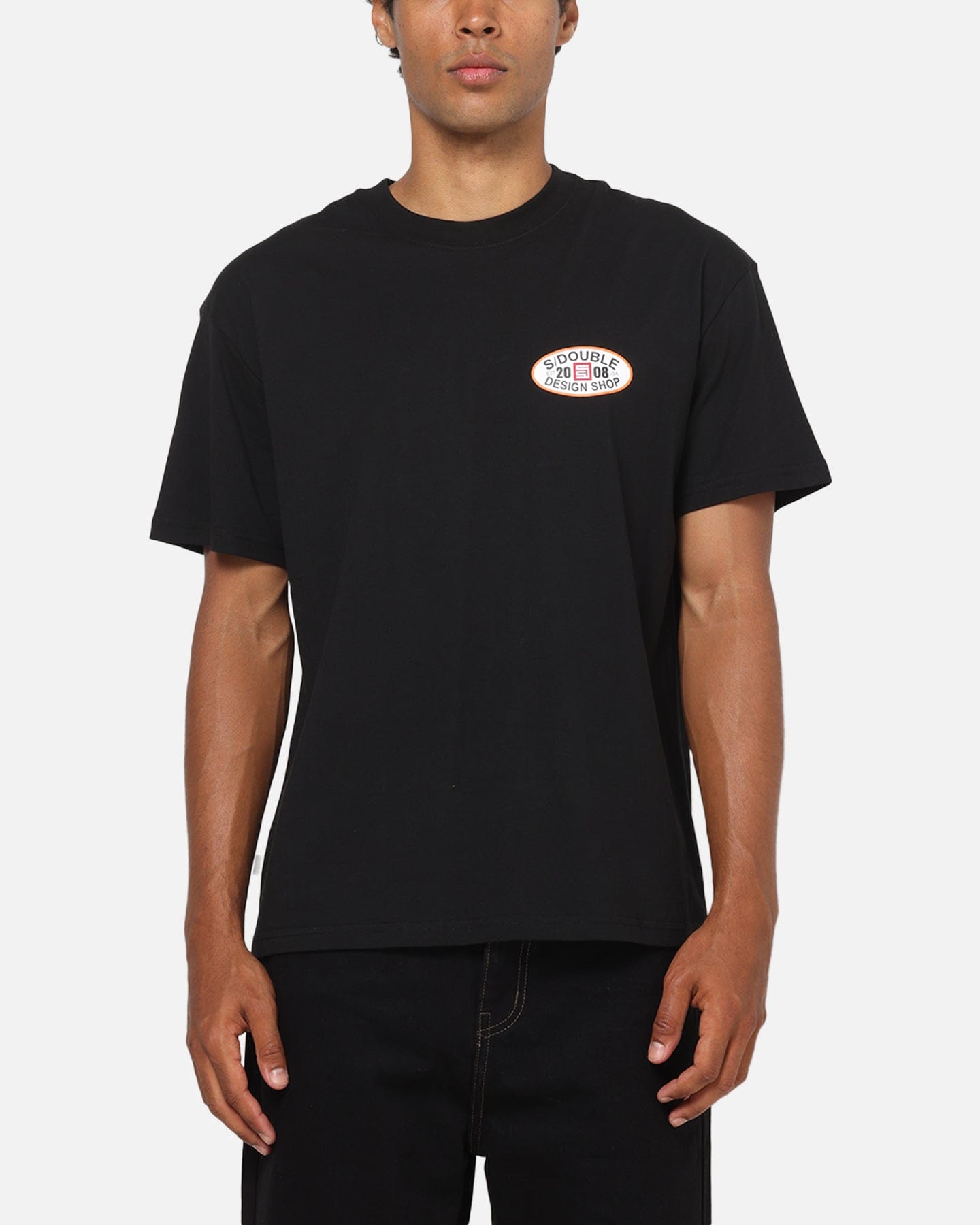 S Double Oval T - Shirt Black