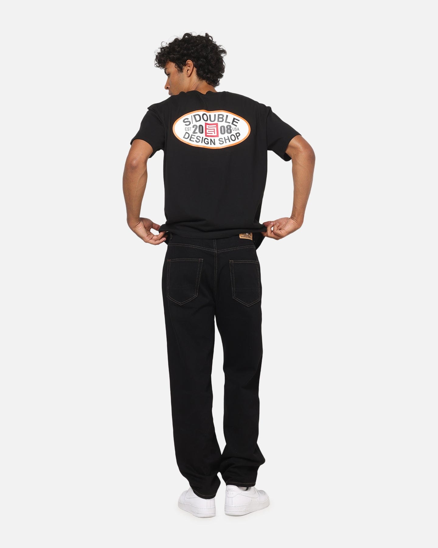 S Double Oval T - Shirt Black