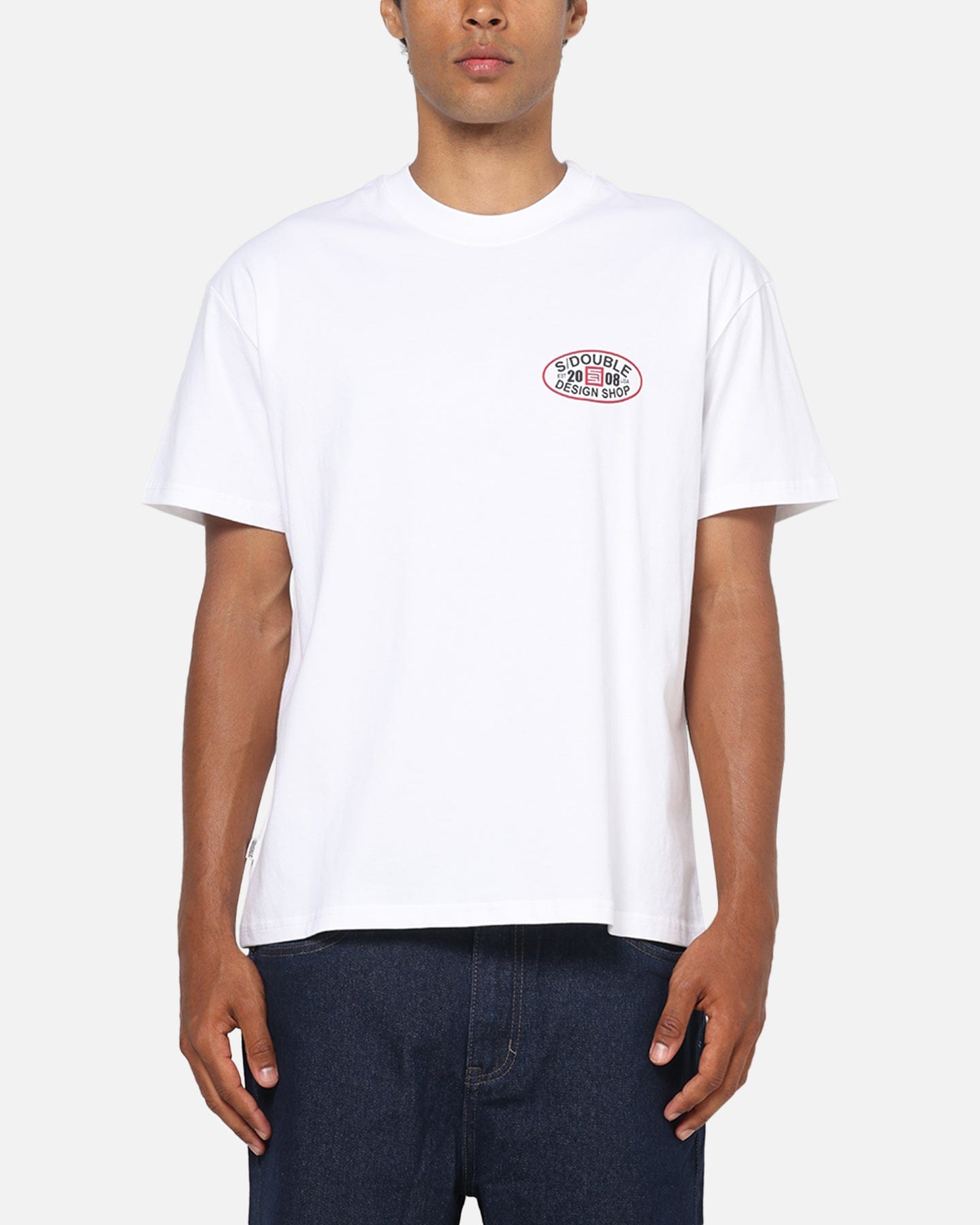 S Double Oval T - Shirt White