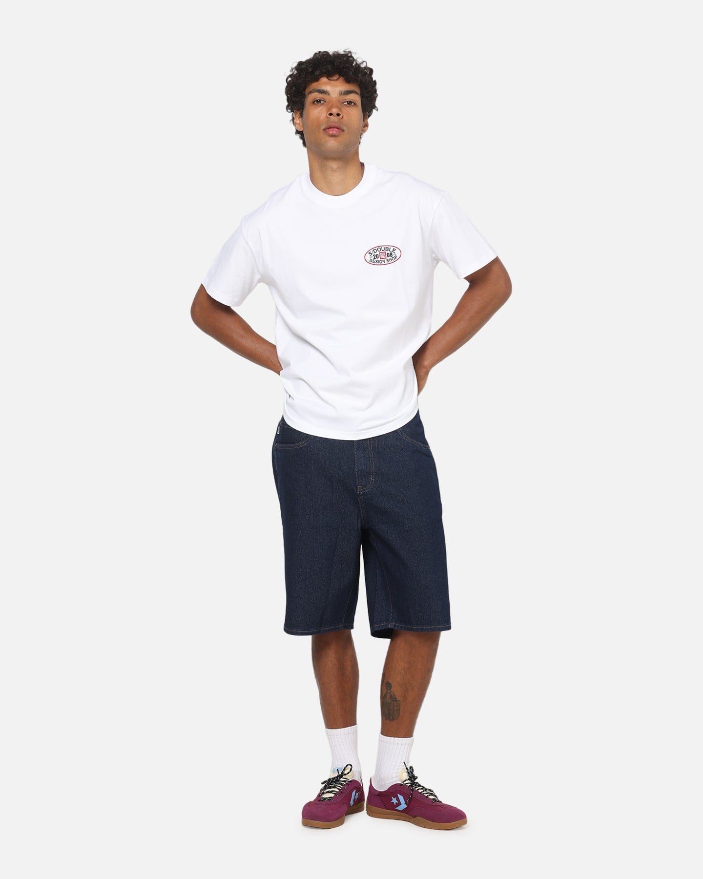 S Double Oval T - Shirt White