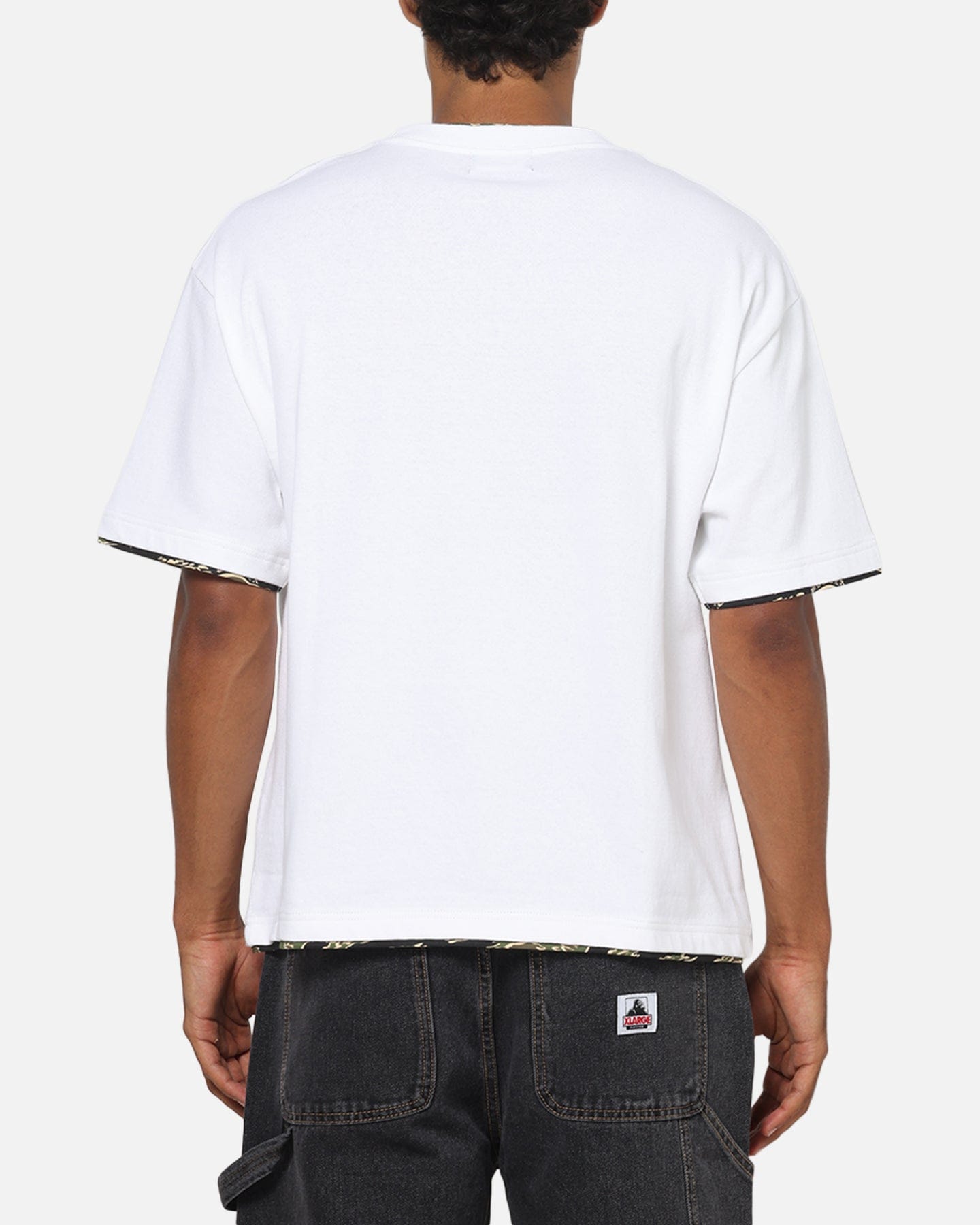 X - Large Double Layer Gorilla Fit T - Shirt White