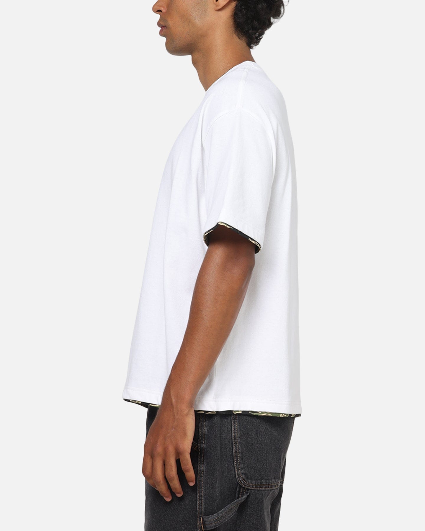 X - Large Double Layer Gorilla Fit T - Shirt White