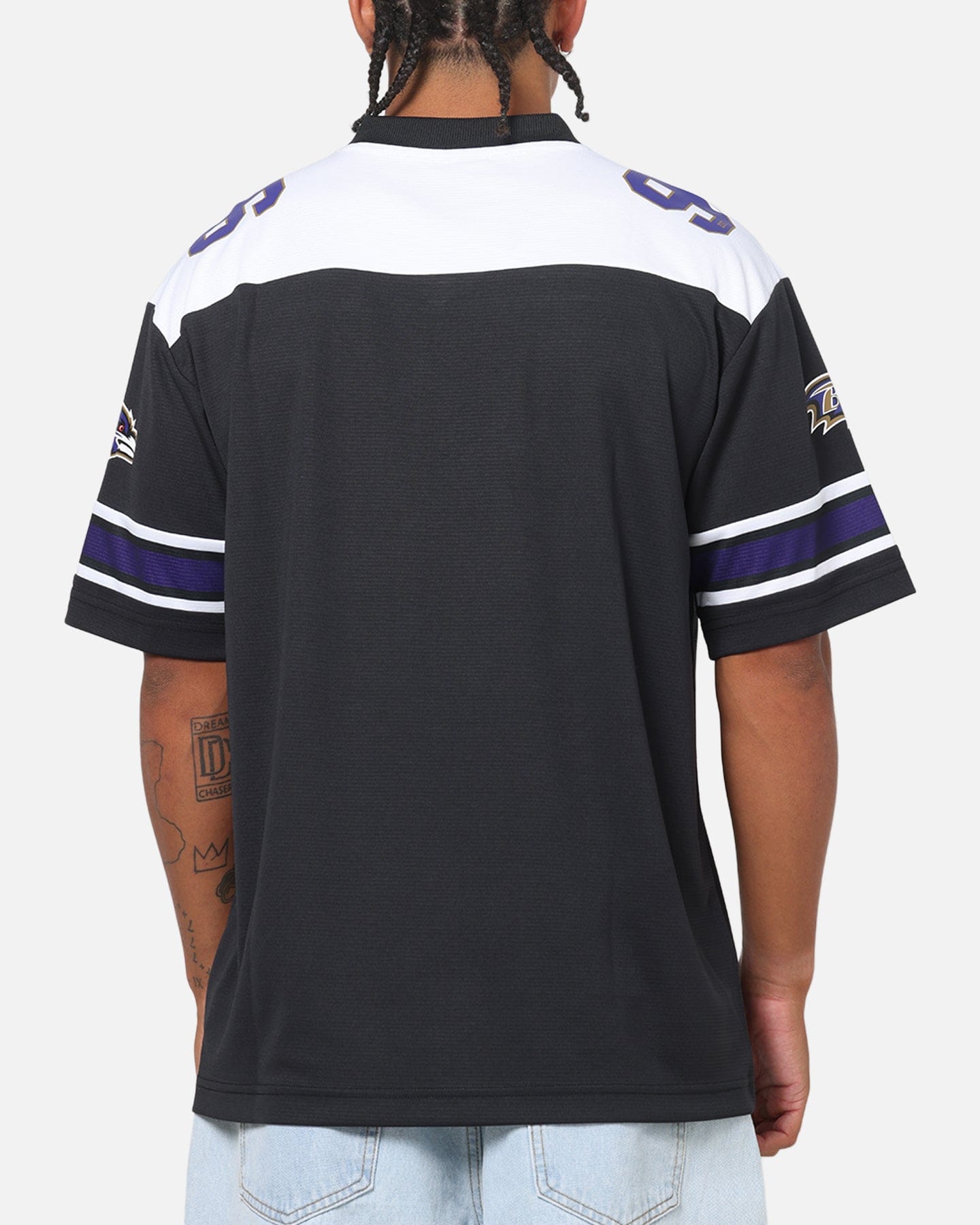Majestic Athletic Baltimore Ravens Glenver Mesh Oversized T - Shirt Black