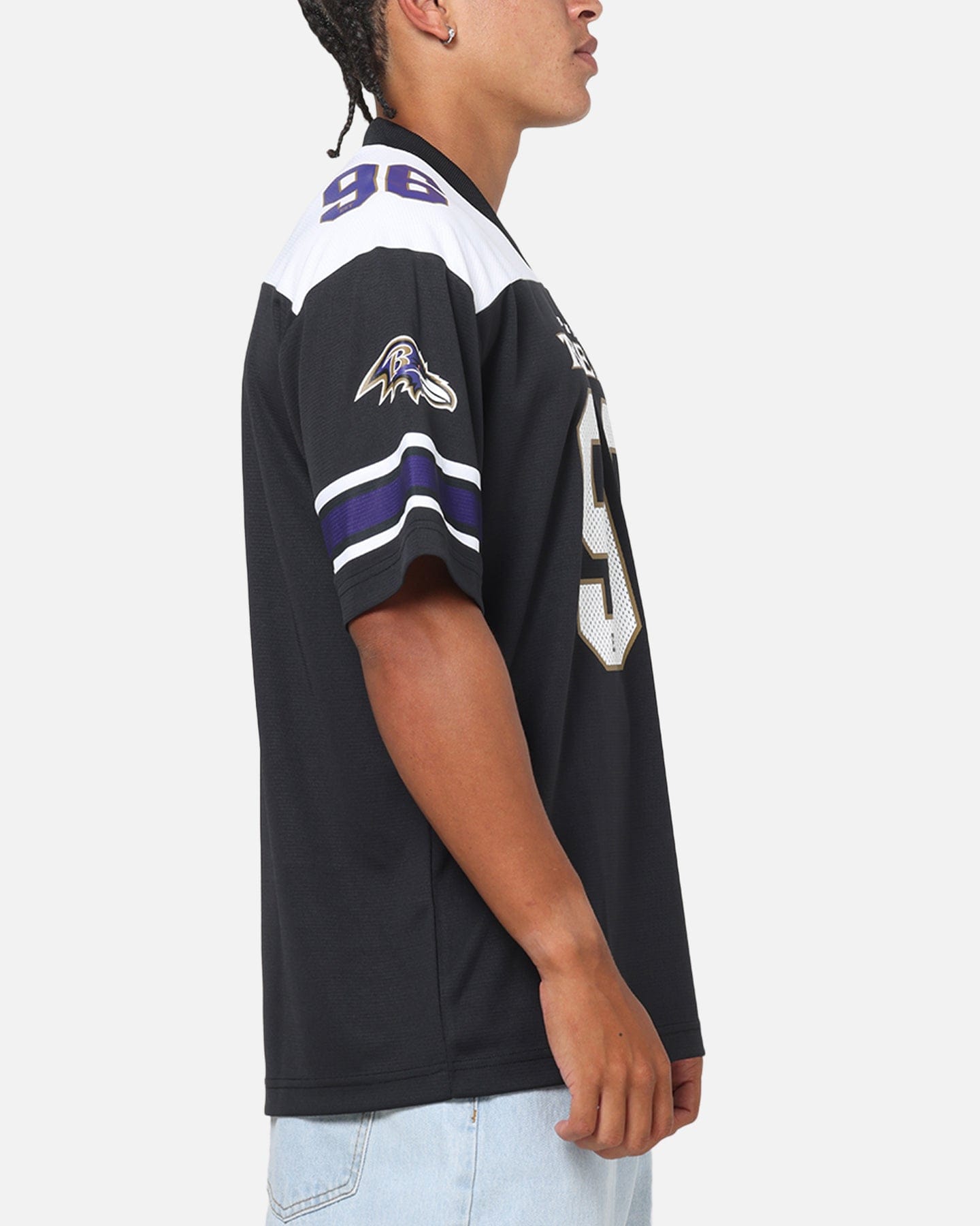 Majestic Athletic Baltimore Ravens Glenver Mesh Oversized T - Shirt Black